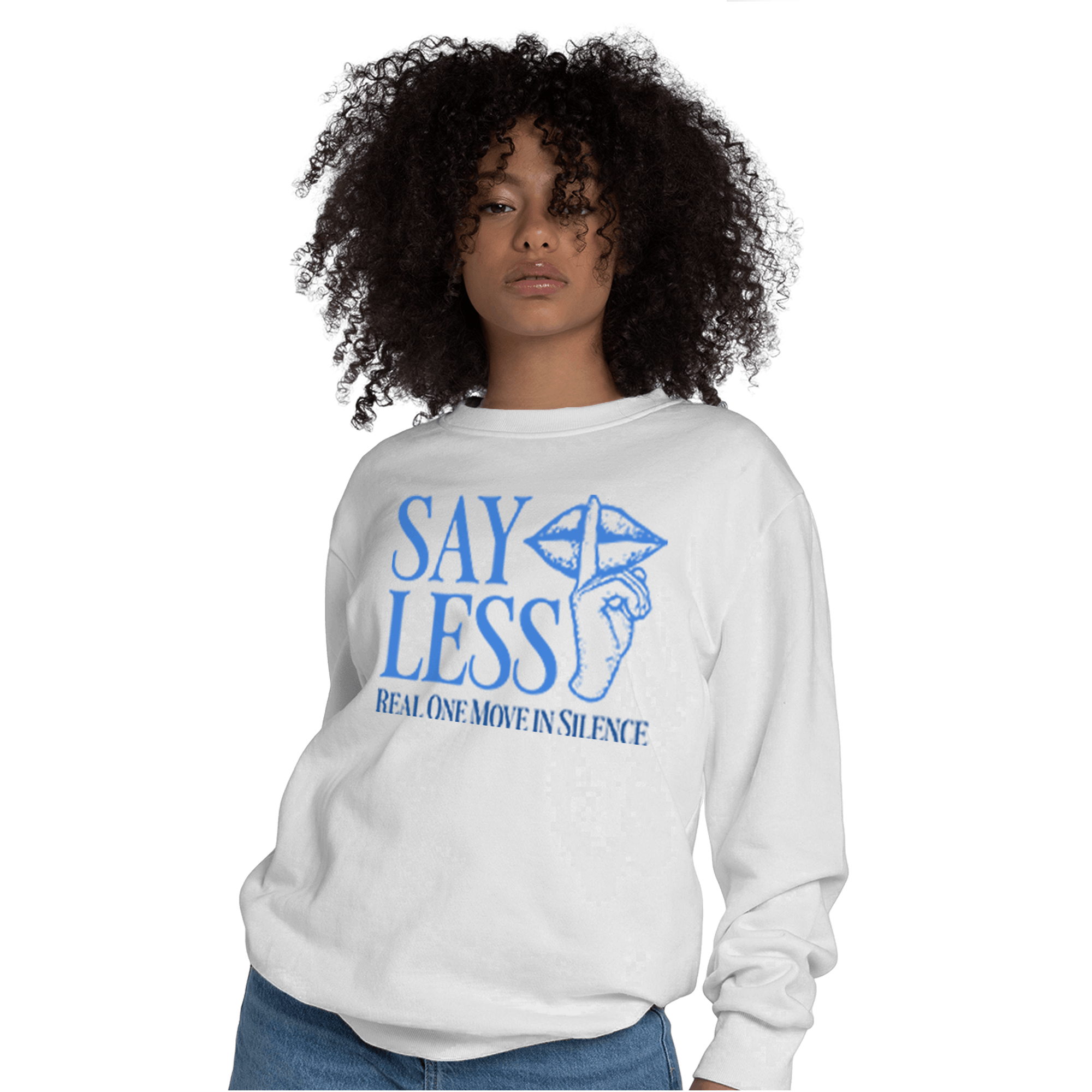 University Blue Toe 1s Sweatshirt Match Say Less - NastyJamz