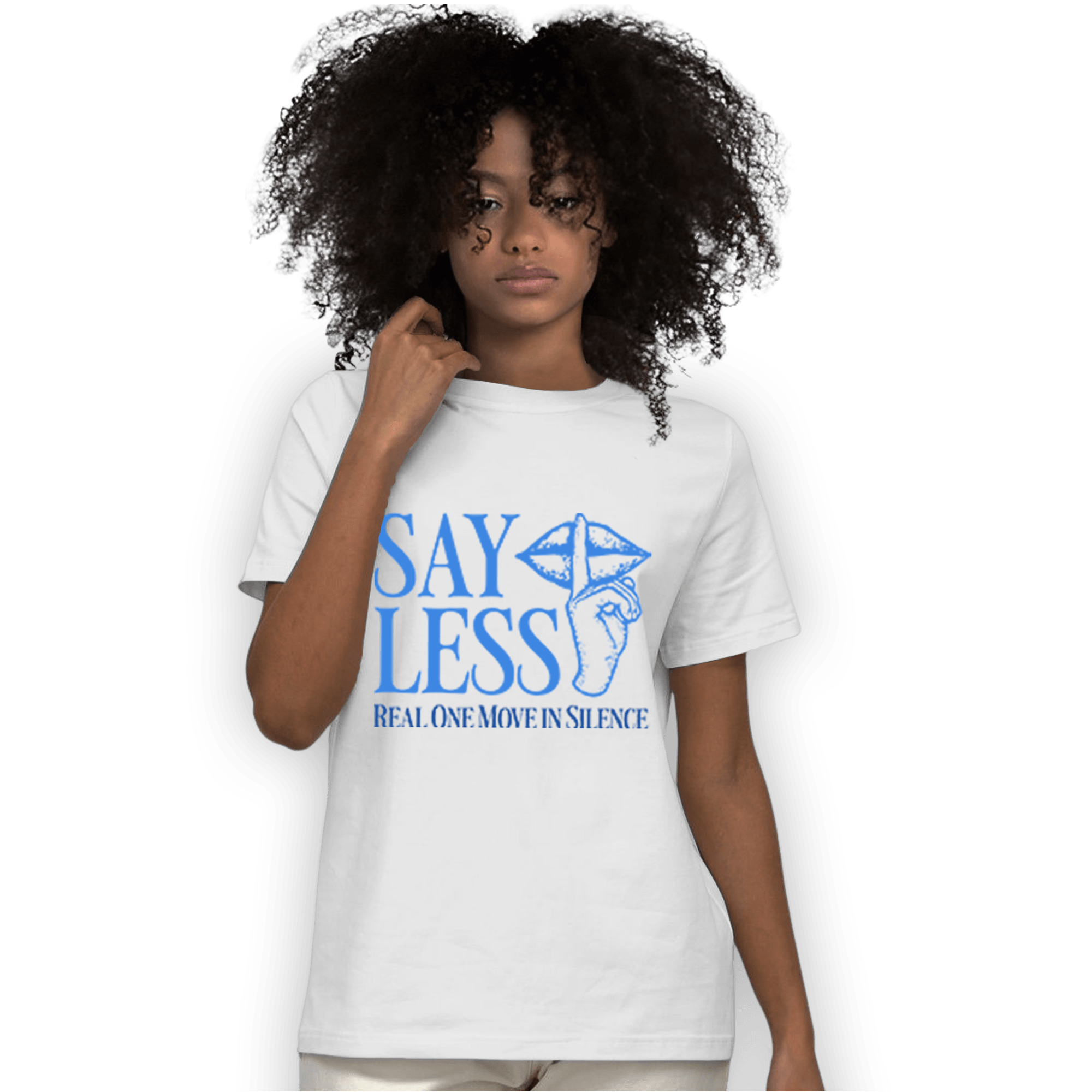 University Blue Toe 1s T Shirt Match Say Less - NastyJamz