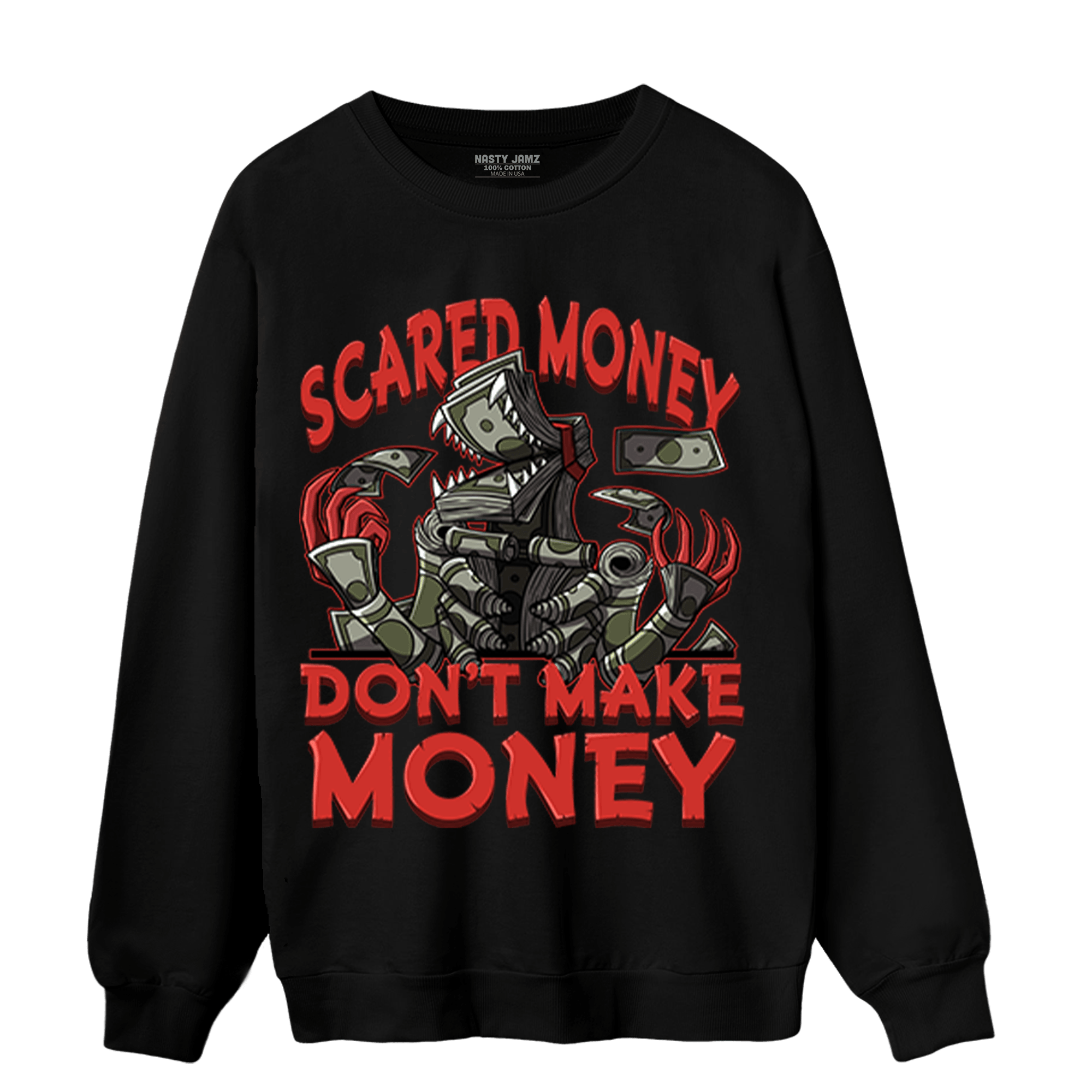 Dunk Low Mystic Red Sweatshirt Match Scared Moneyy - NastyJamz