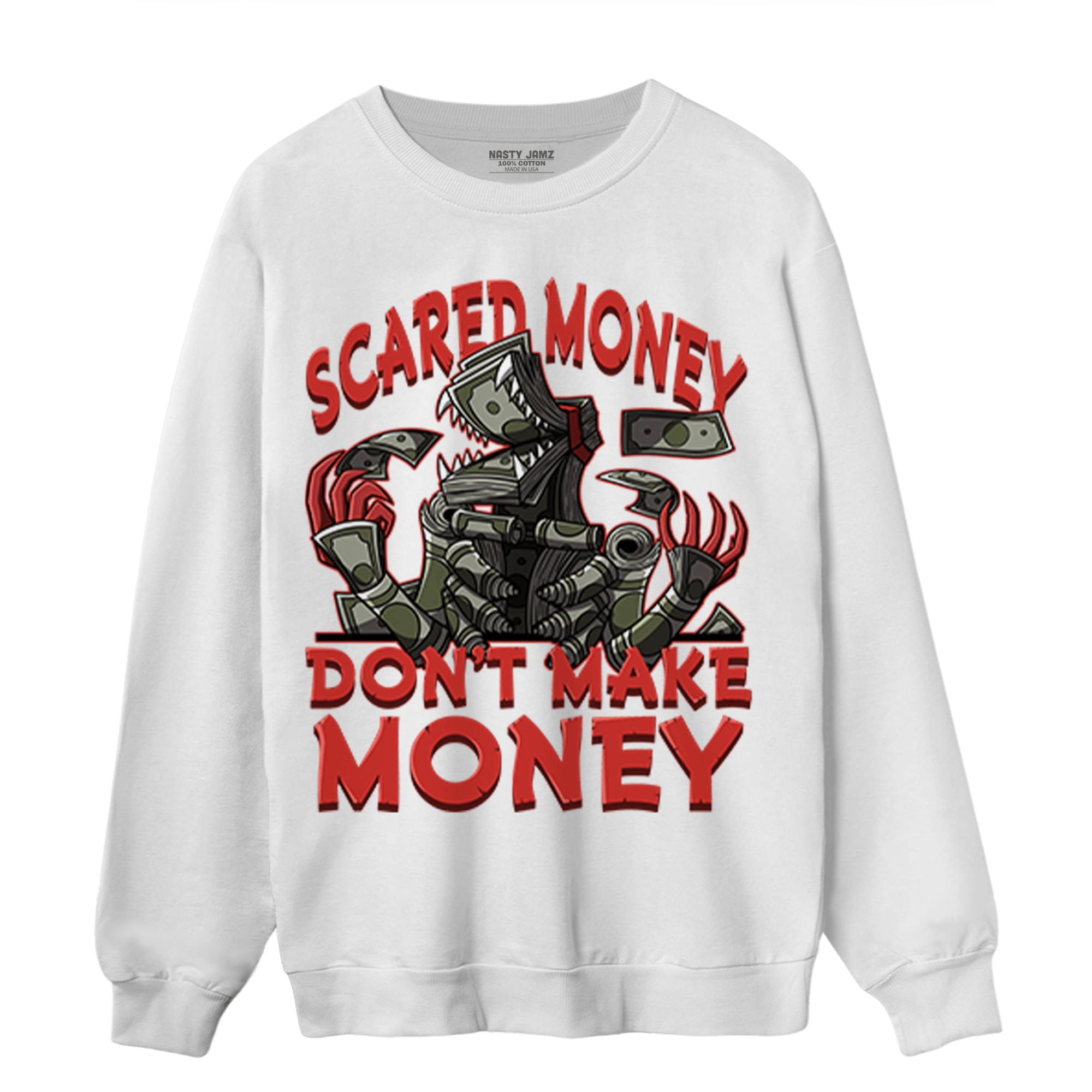 Dunk Low Mystic Red Sweatshirt Match Scared Moneyy - NastyJamz