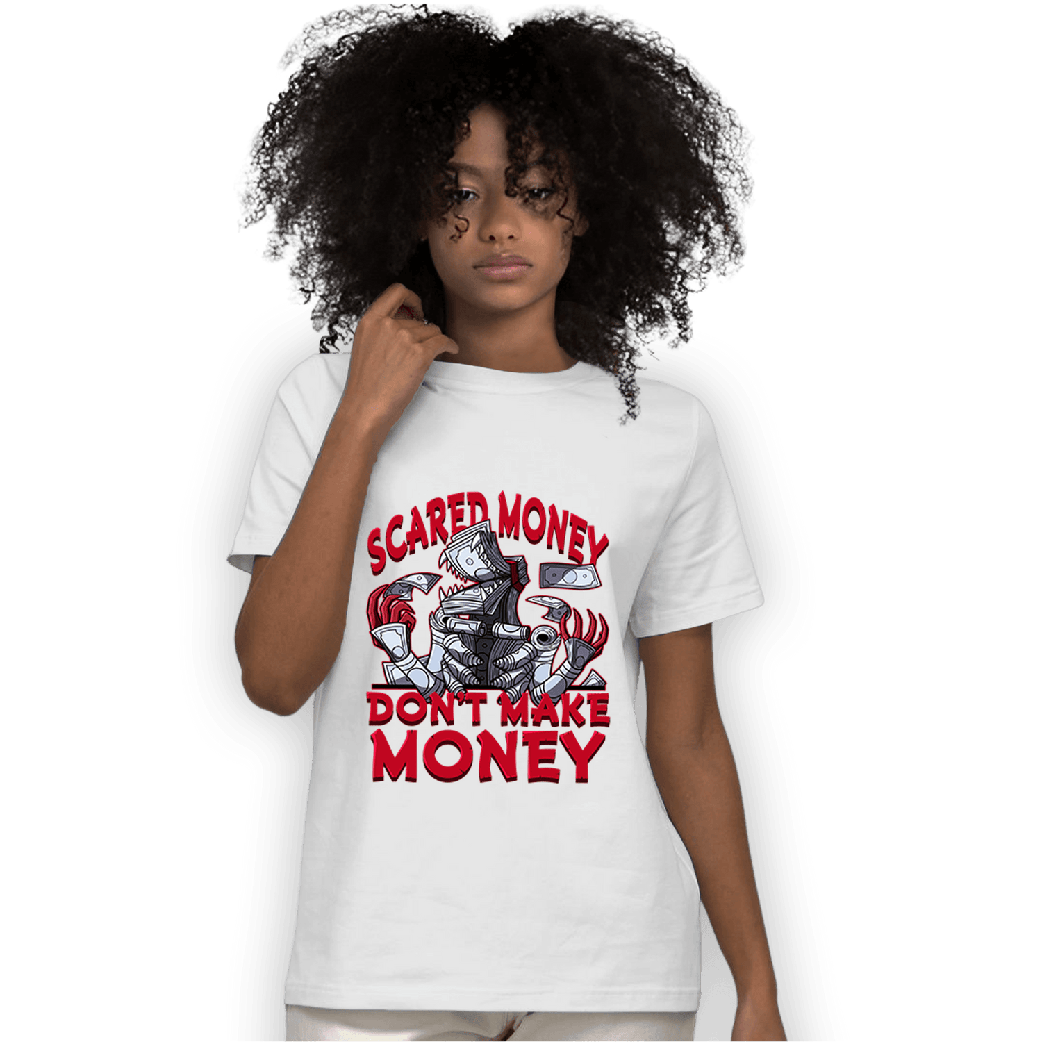 Cherry 11s T Shirt Match Scared Moneyy - NastyJamz