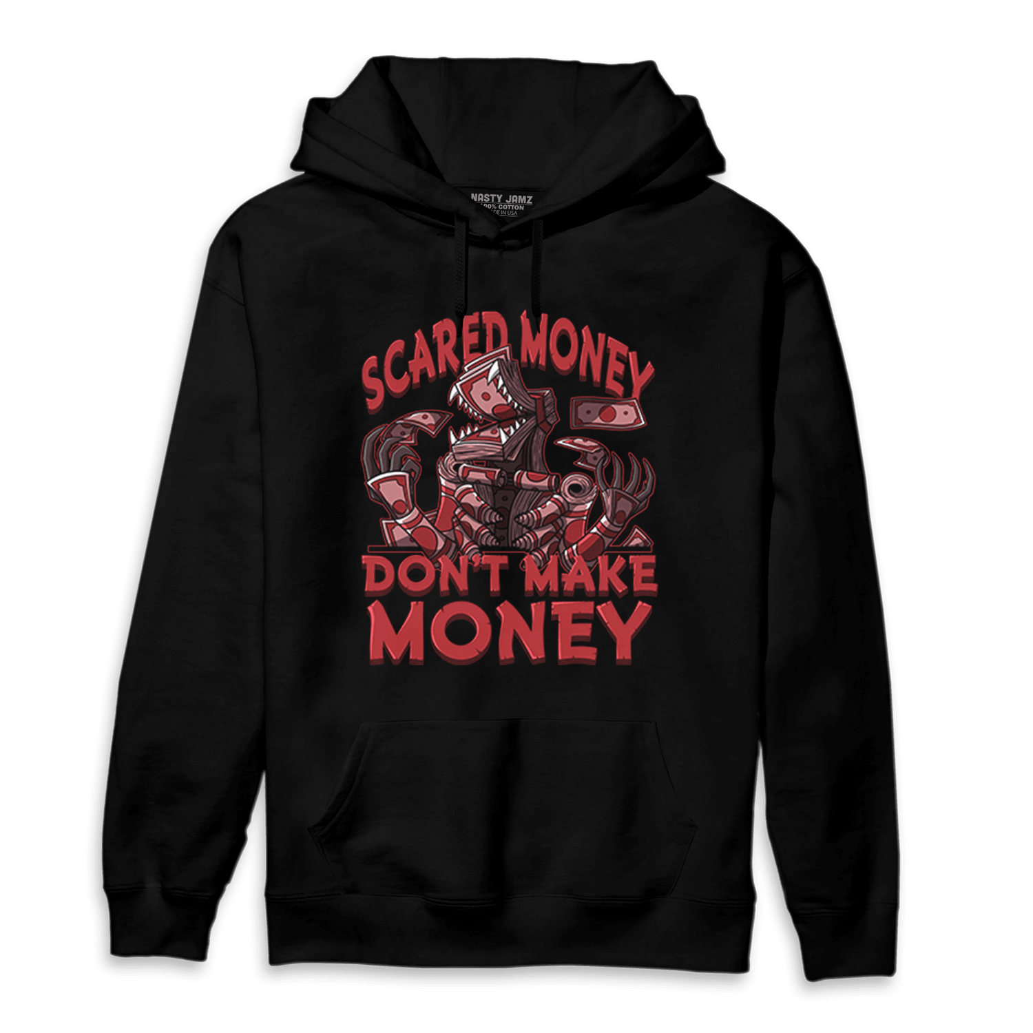Cherry 12s Hoodie Match Scared Moneyy - NastyJamz