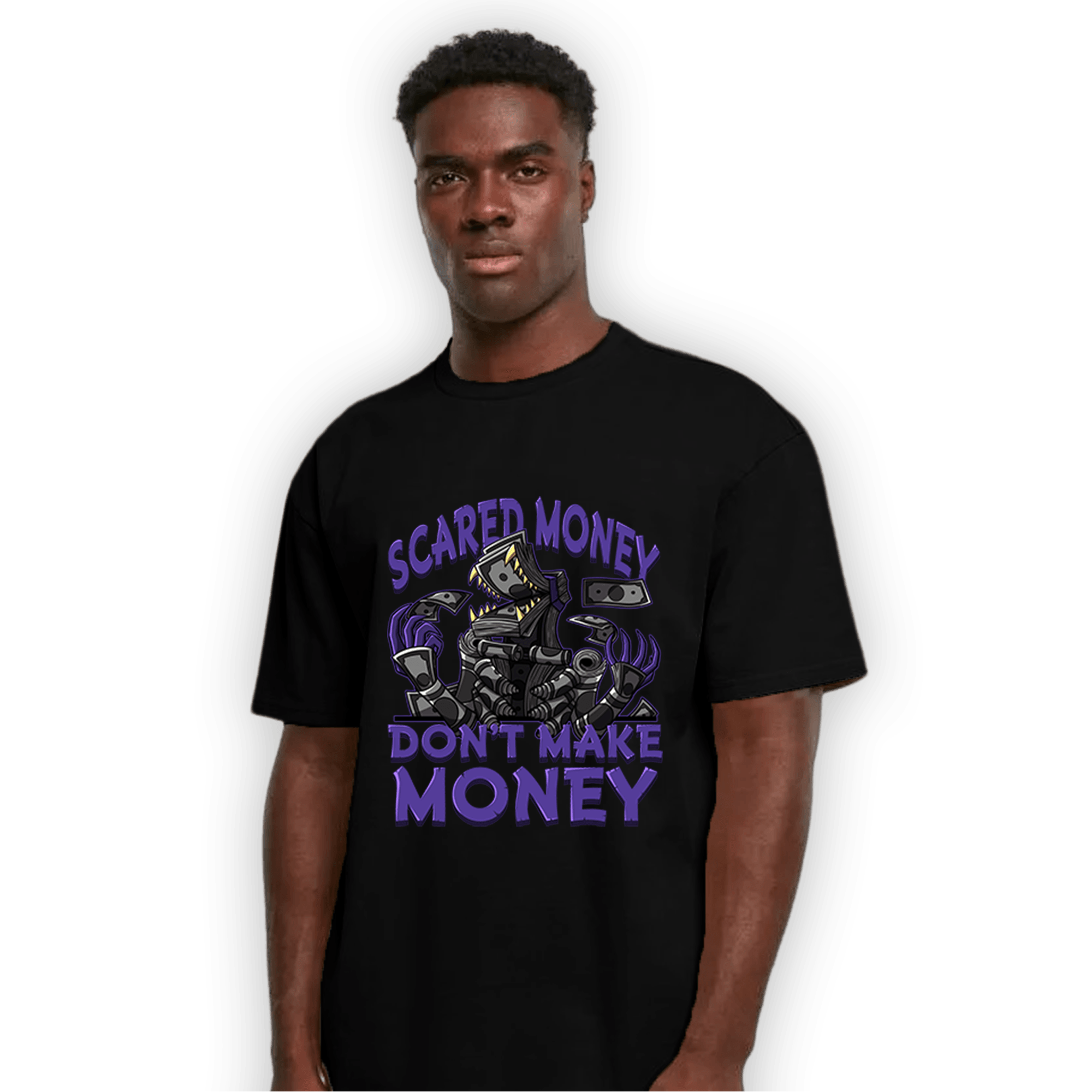 Field Purple 12s T Shirt Match Scared Moneyy - NastyJamz
