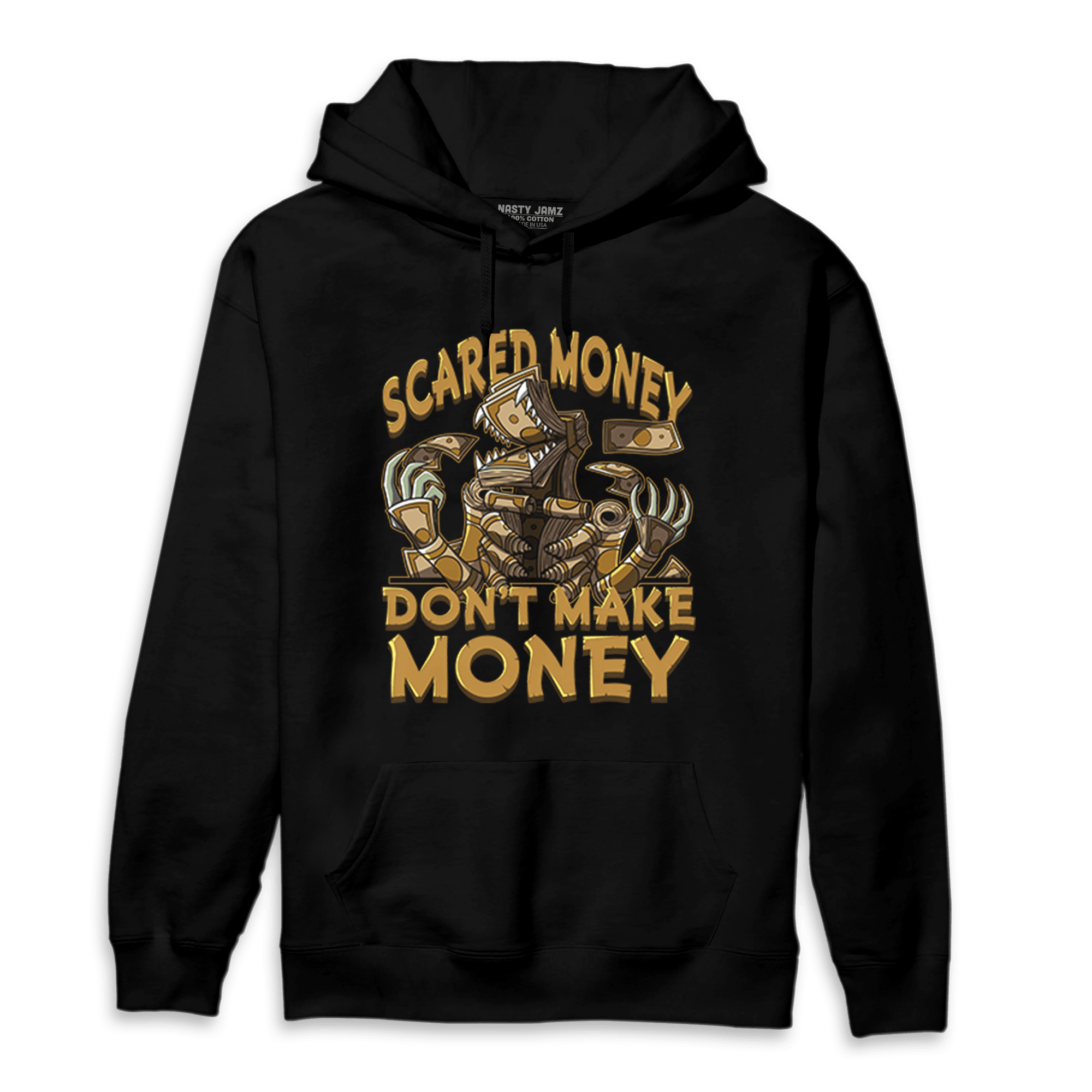 Wheat 13s Hoodie Match Scared Moneyy - NastyJamz
