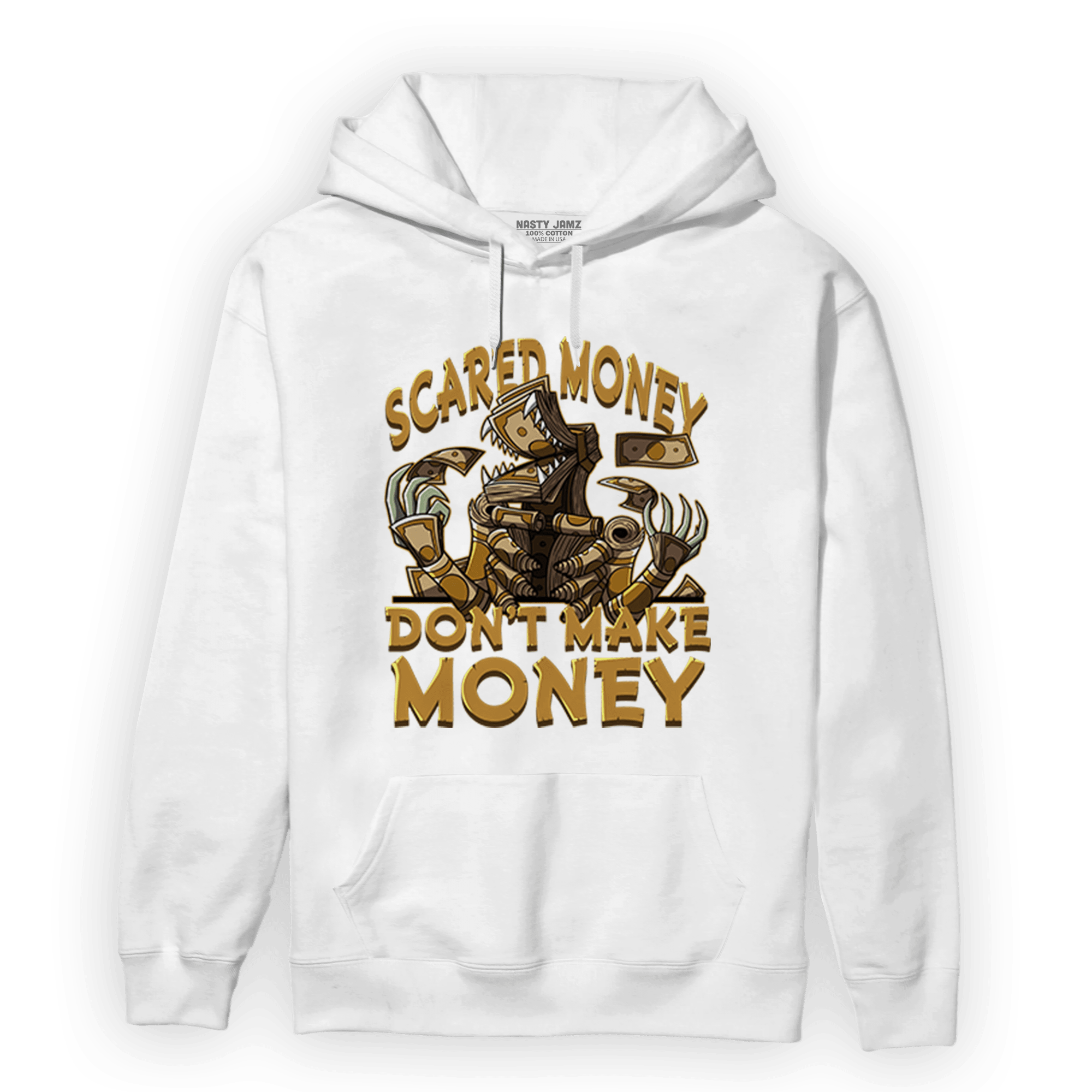 Wheat 13s Hoodie Match Scared Moneyy - NastyJamz