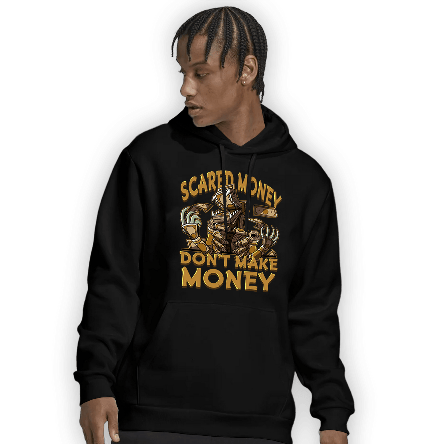 Wheat 13s Hoodie Match Scared Moneyy - NastyJamz