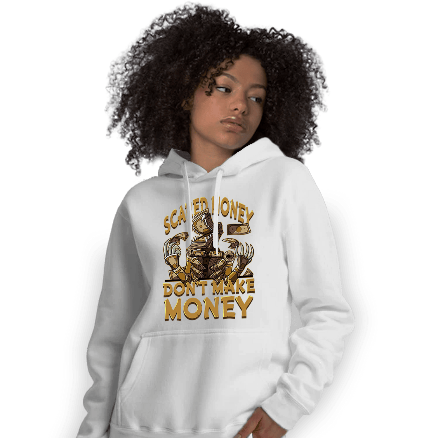 Wheat 13s Hoodie Match Scared Moneyy - NastyJamz