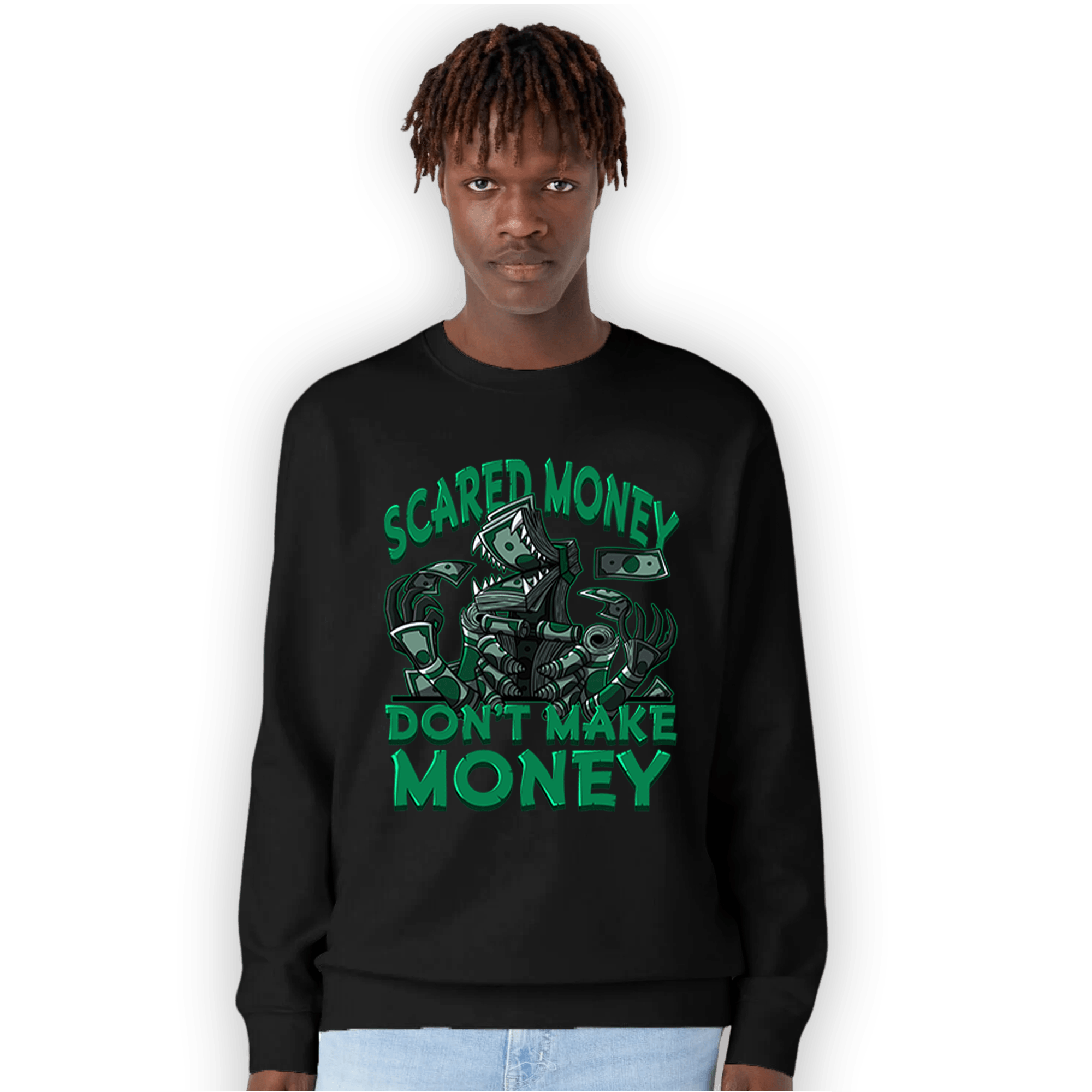 Celtic Lucky Green 1s Sweatshirt Match Scared Moneyy - NastyJamz