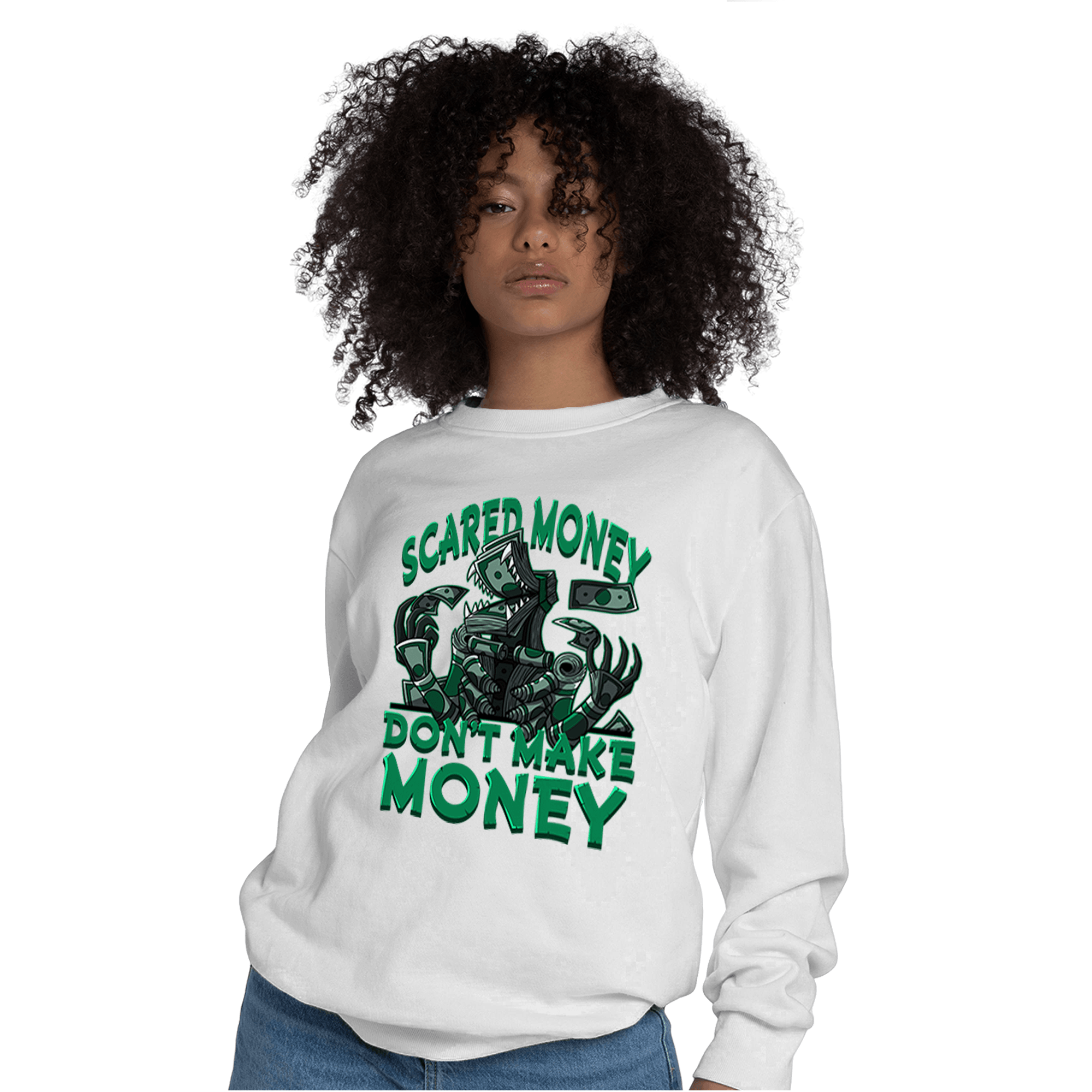Celtic Lucky Green 1s Sweatshirt Match Scared Moneyy - NastyJamz