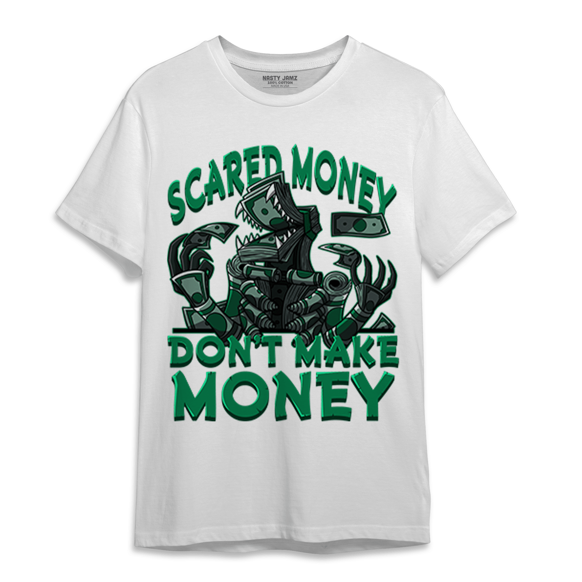 Celtic Lucky Green 1s T Shirt Match Scared Moneyy - NastyJamz