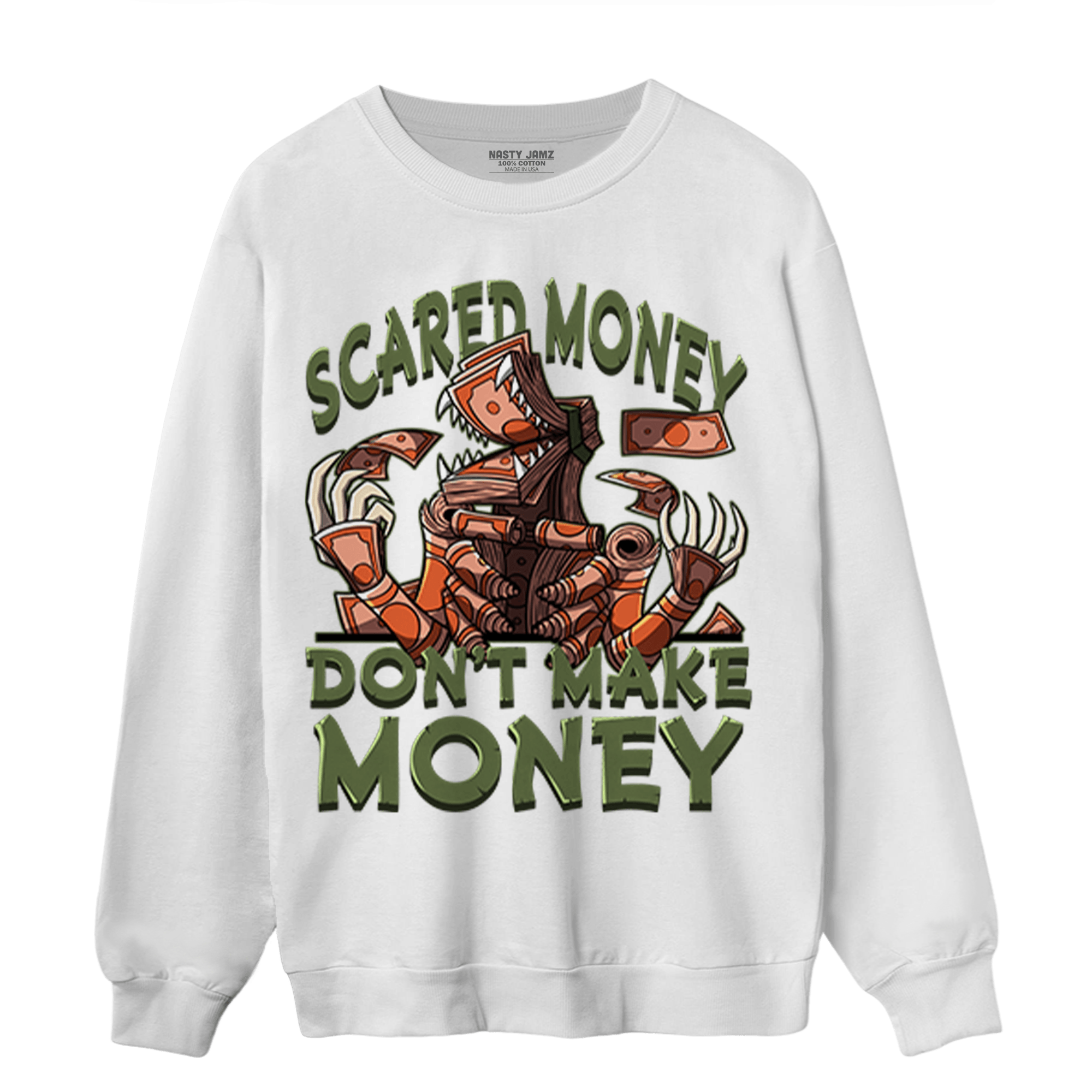 High OG Celadon 1s Sweatshirt Match Scared Moneyy - NastyJamz