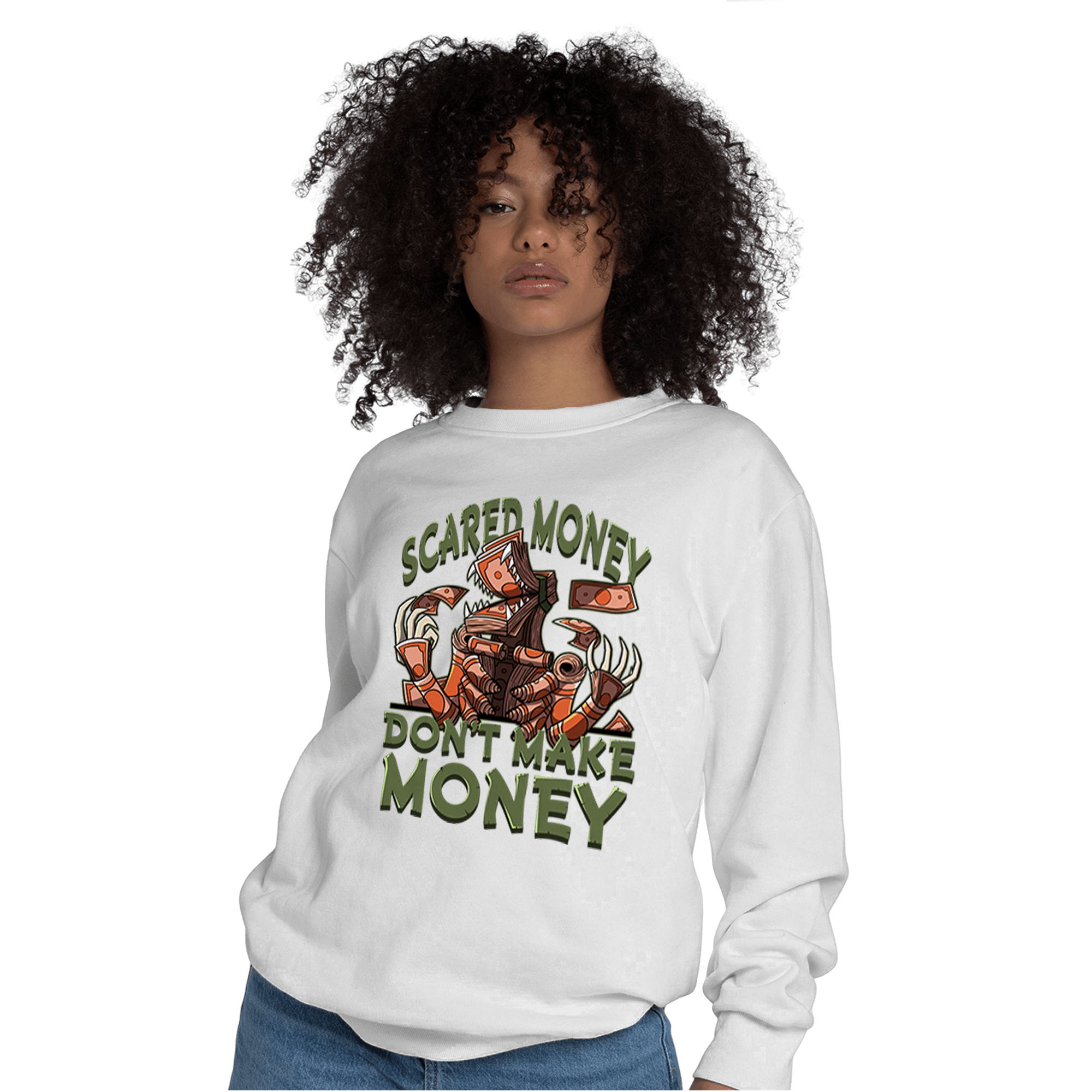 High OG Celadon 1s Sweatshirt Match Scared Moneyy - NastyJamz