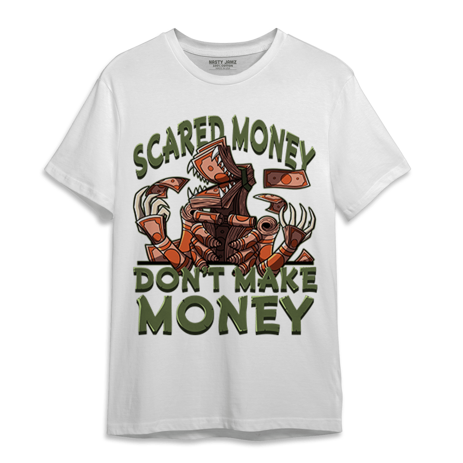 High OG Celadon 1s T Shirt Match Scared Moneyy - NastyJamz
