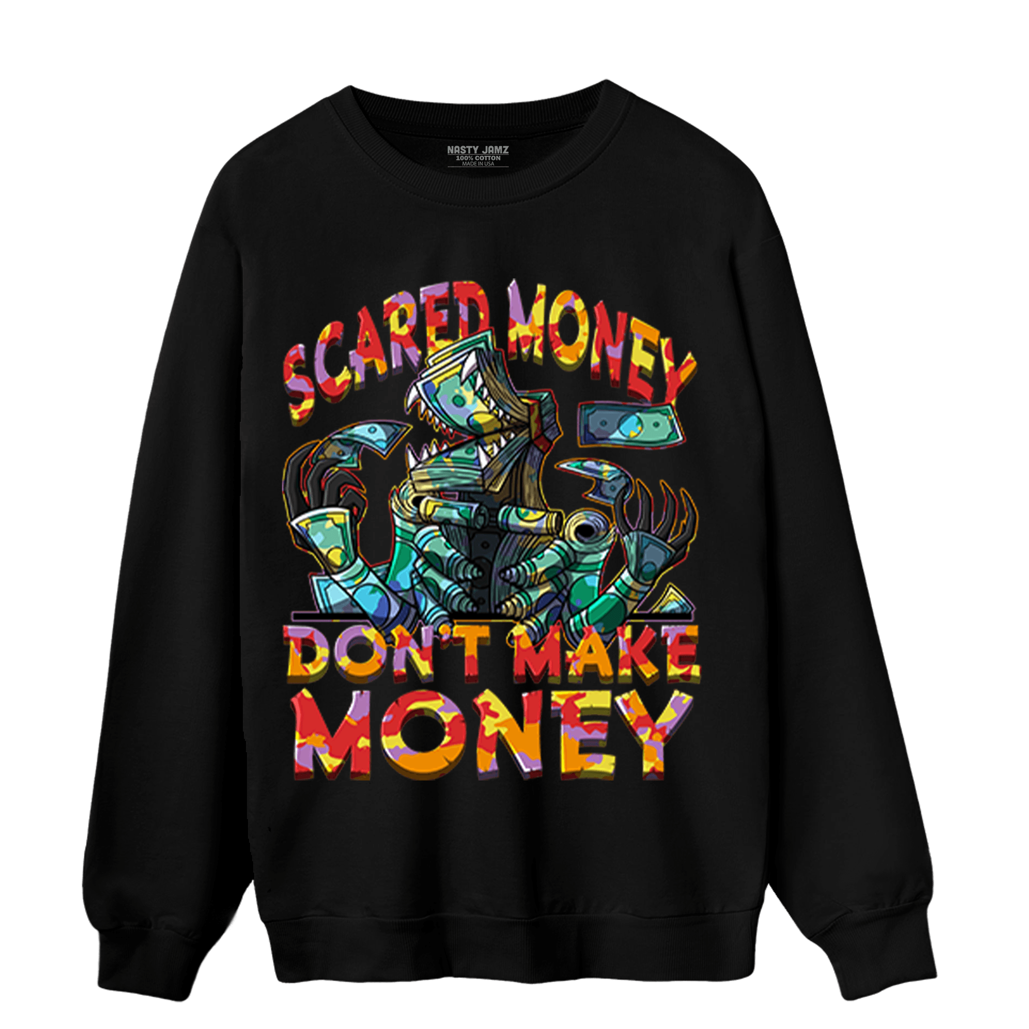 Mid GS Six Championships 1s Sweatshirt Match Scared Moneyy - NastyJamz
