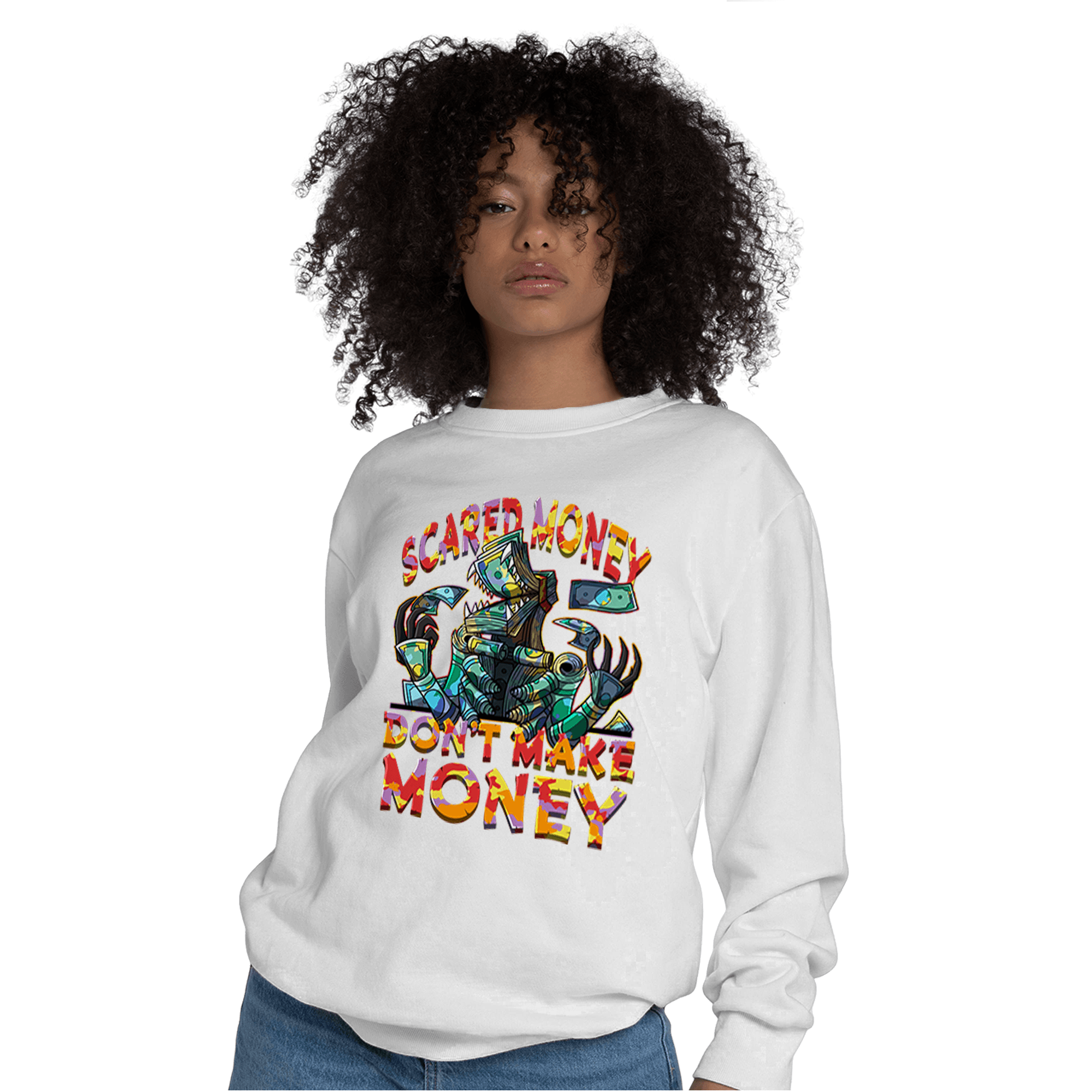 Mid GS Six Championships 1s Sweatshirt Match Scared Moneyy - NastyJamz