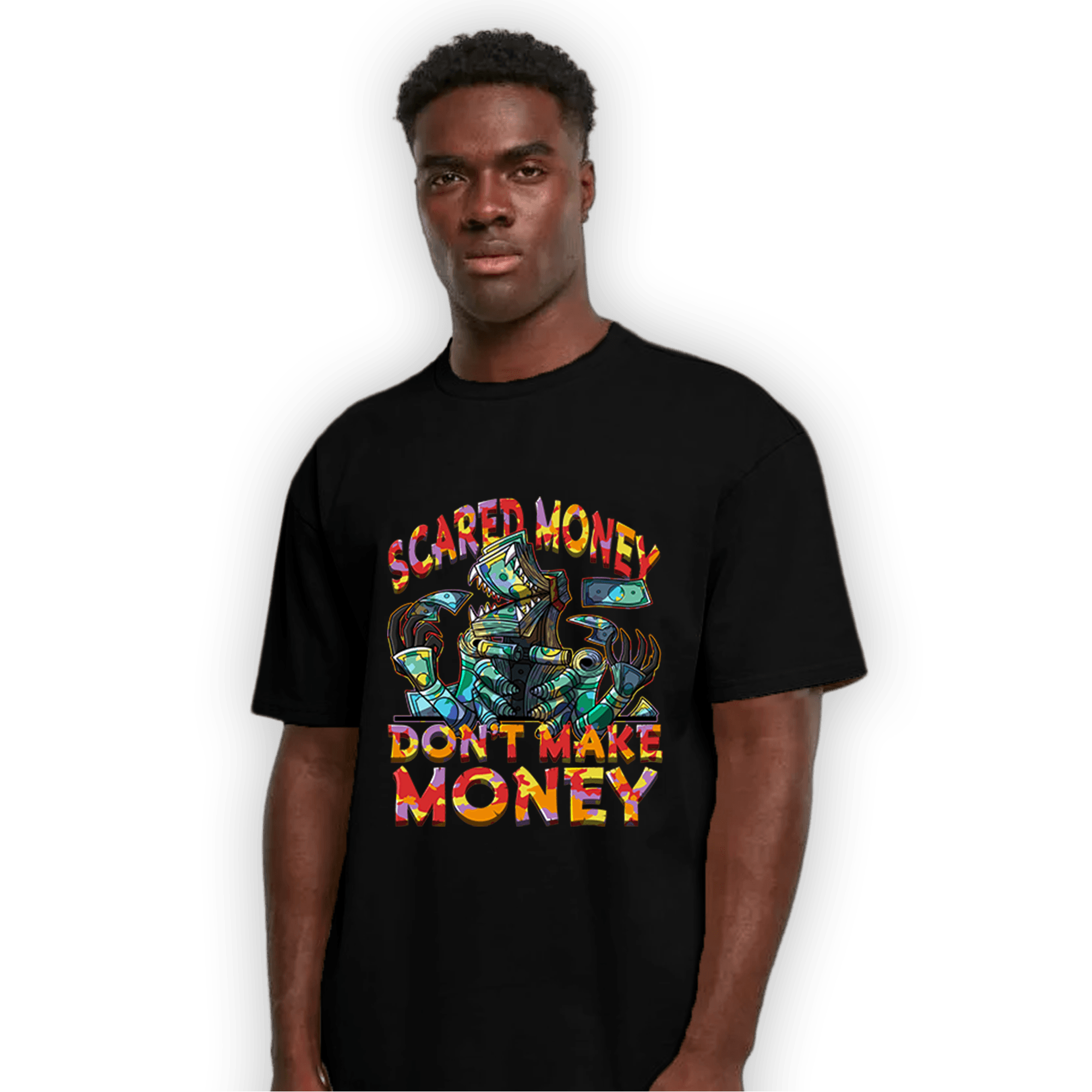Mid GS Six Championships 1s T Shirt Match Scared Moneyy - NastyJamz