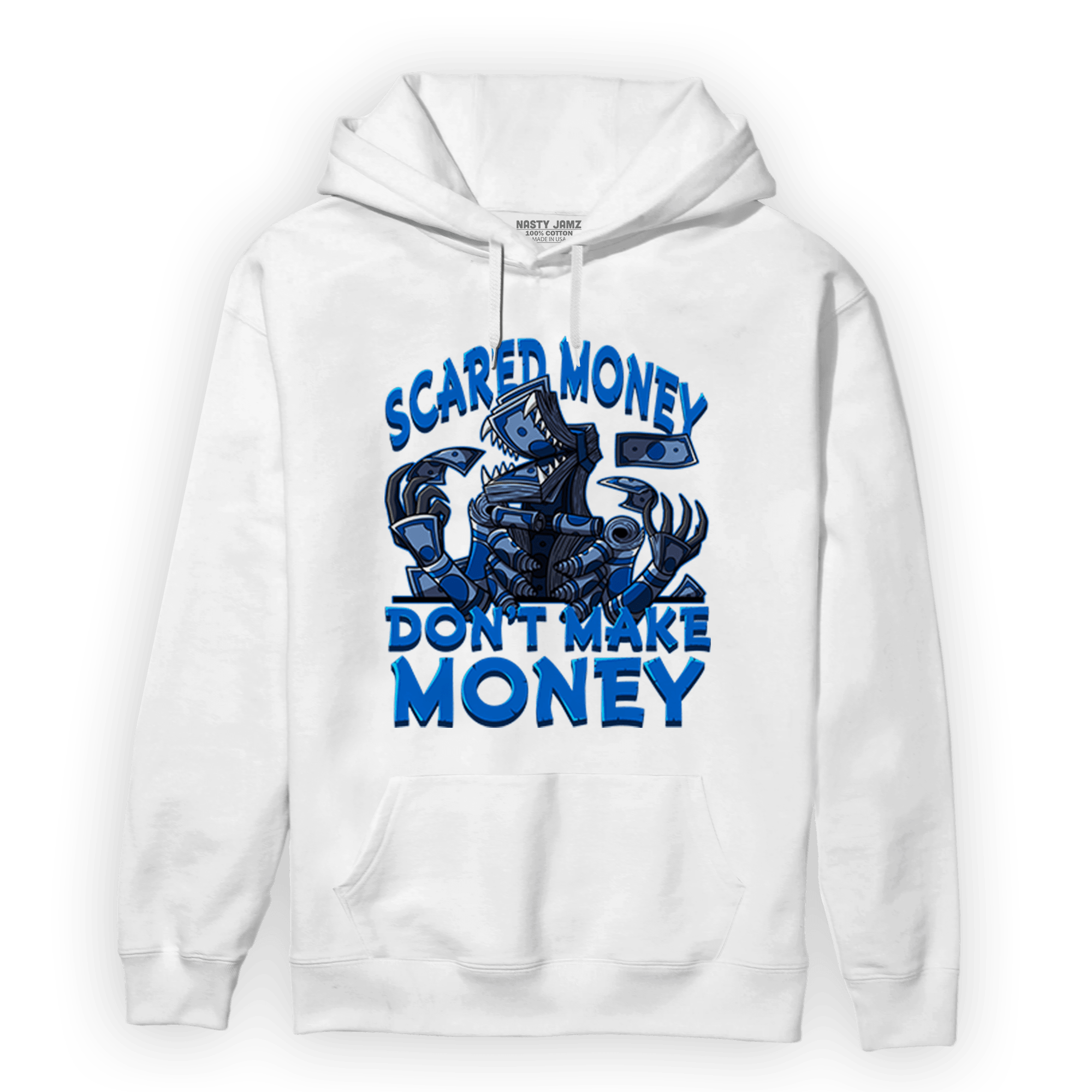 Royal Reimagined 1s Hoodie Match Scared Moneyy - NastyJamz