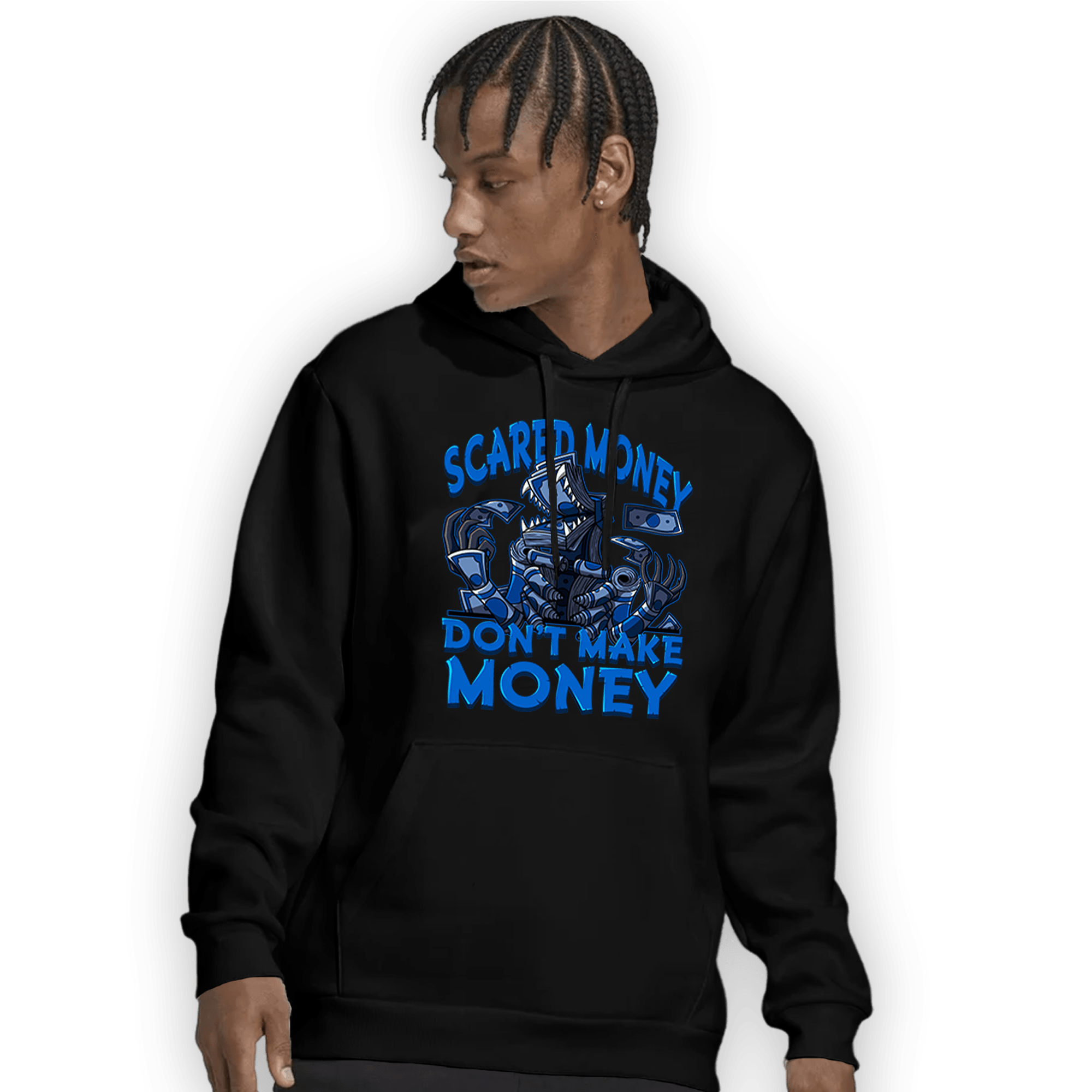 Royal Reimagined 1s Hoodie Match Scared Moneyy - NastyJamz