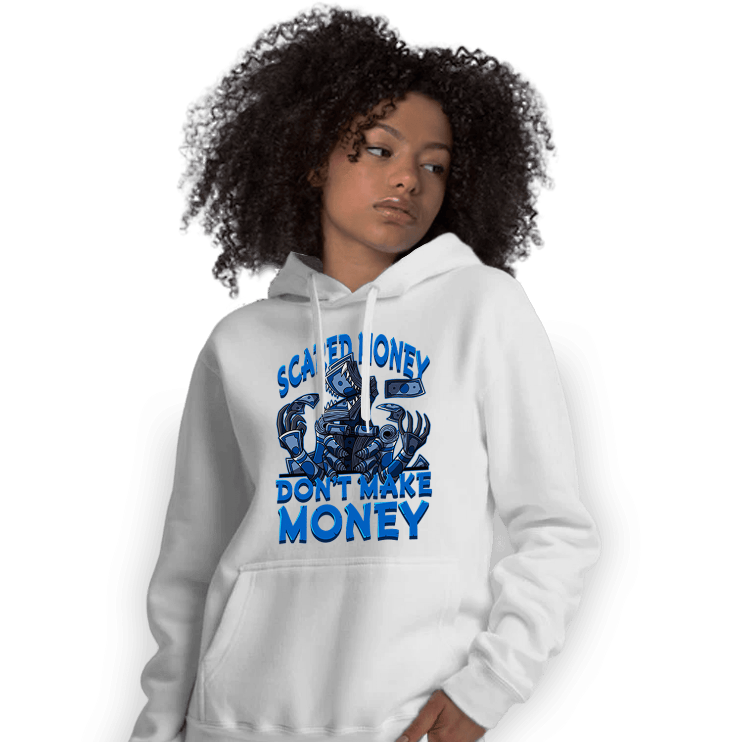 Royal Reimagined 1s Hoodie Match Scared Moneyy - NastyJamz