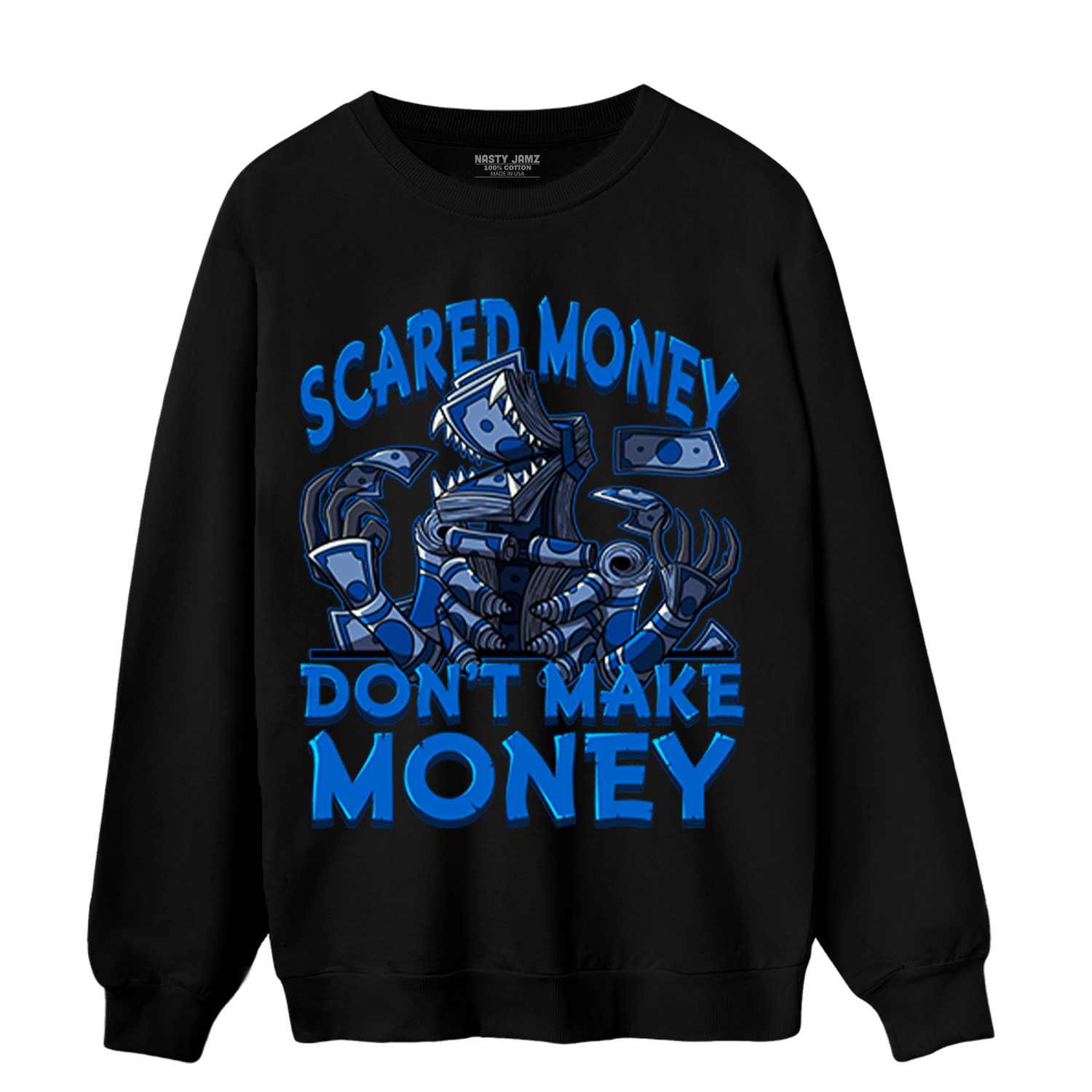 Royal Reimagined 1s Sweatshirt Match Scared Moneyy - NastyJamz