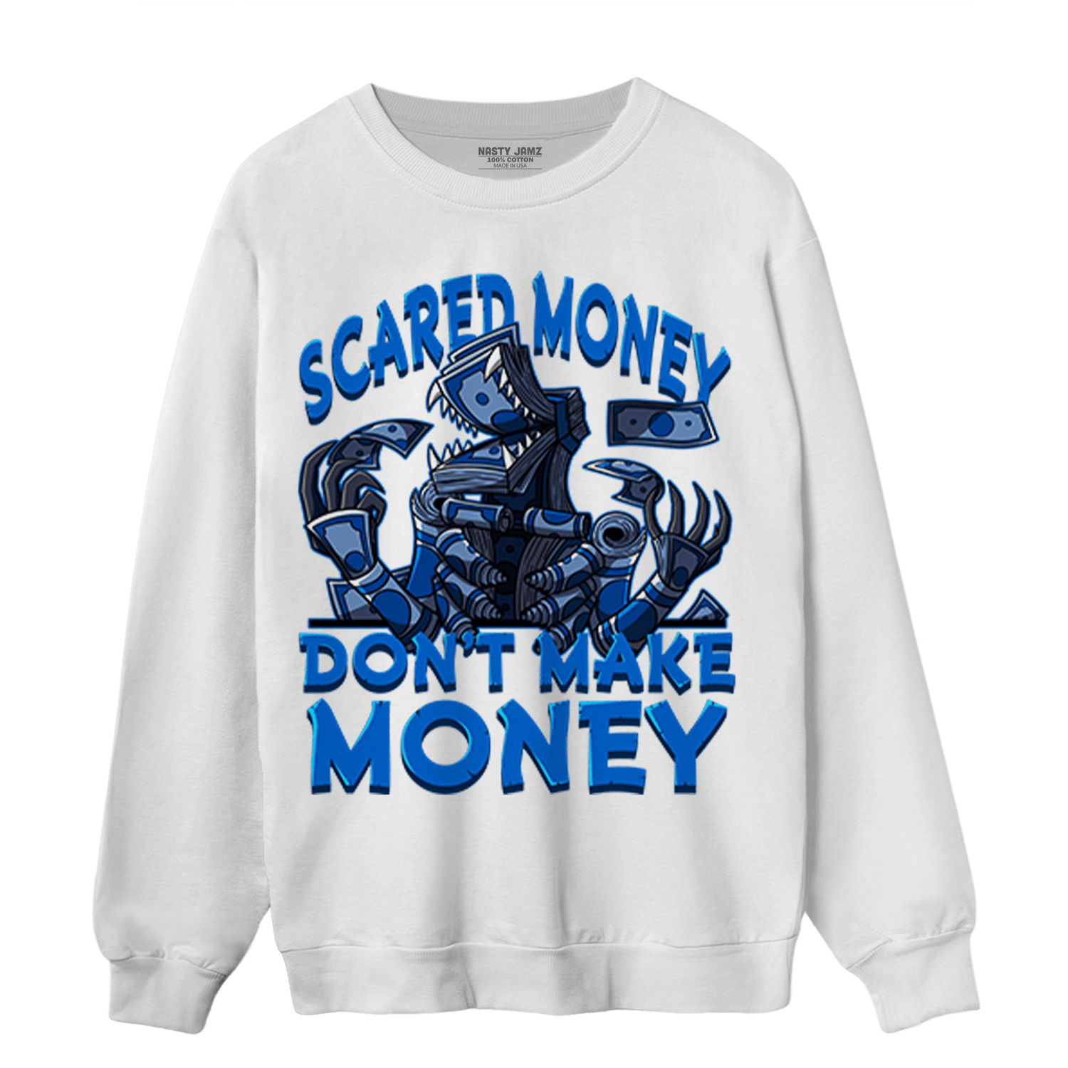 Royal Reimagined 1s Sweatshirt Match Scared Moneyy - NastyJamz
