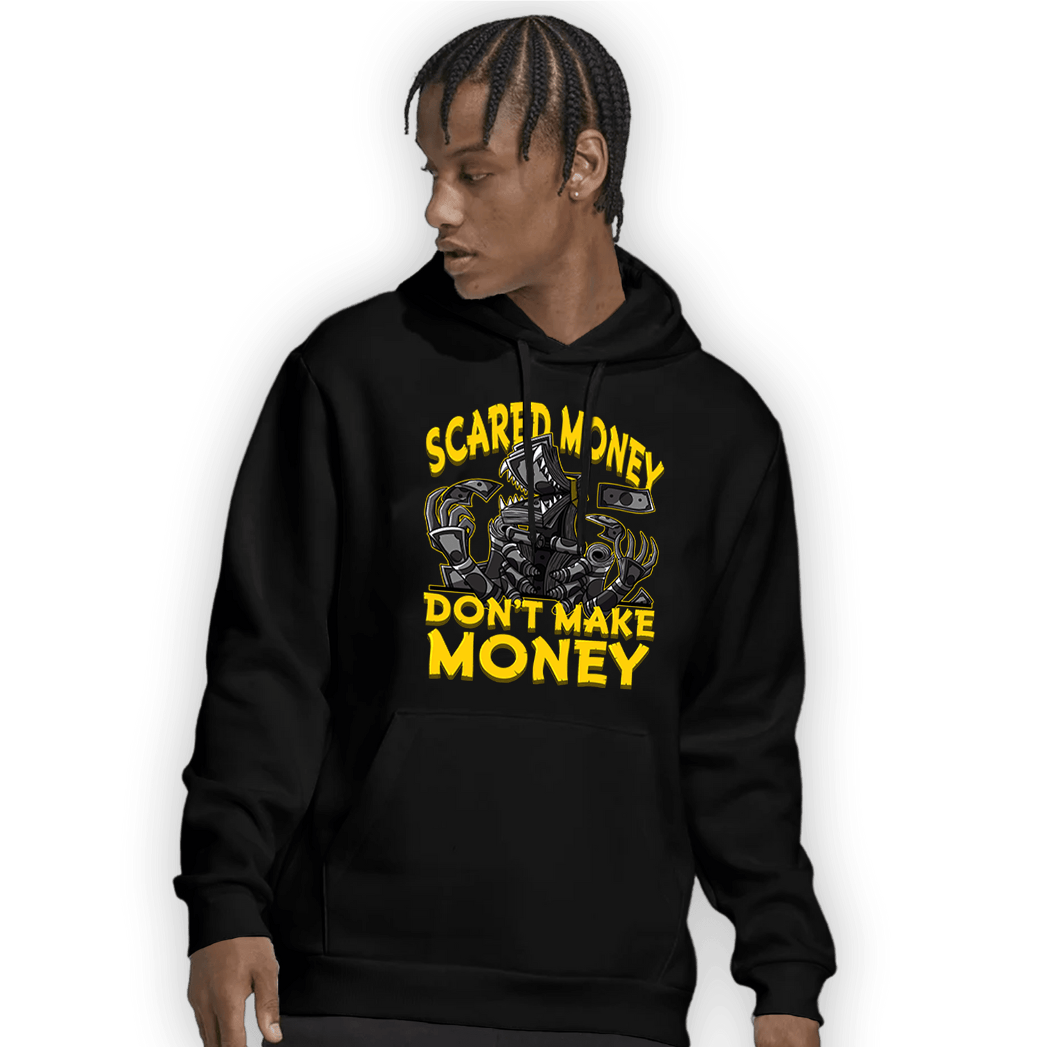 Thunder 4s Hoodie Match Scared Moneyy - NastyJamz
