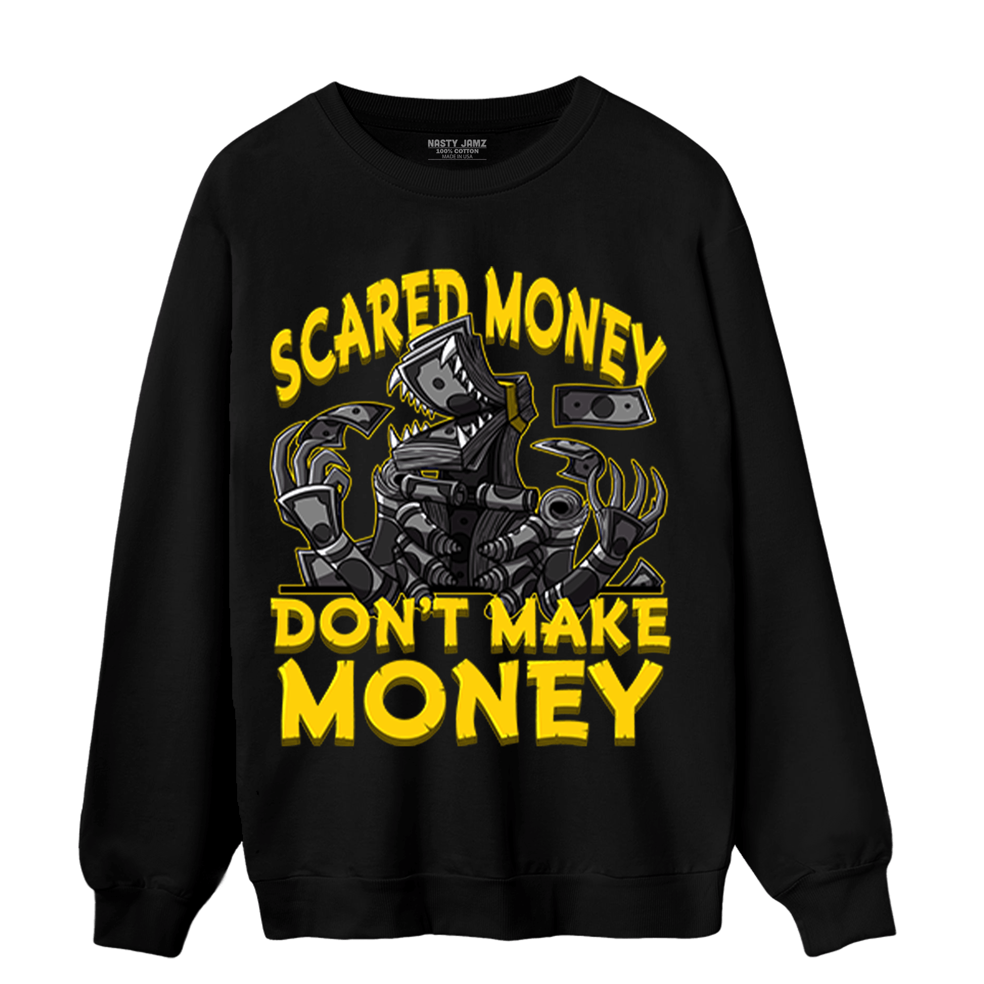 Thunder 4s Sweatshirt Match Scared Moneyy - NastyJamz