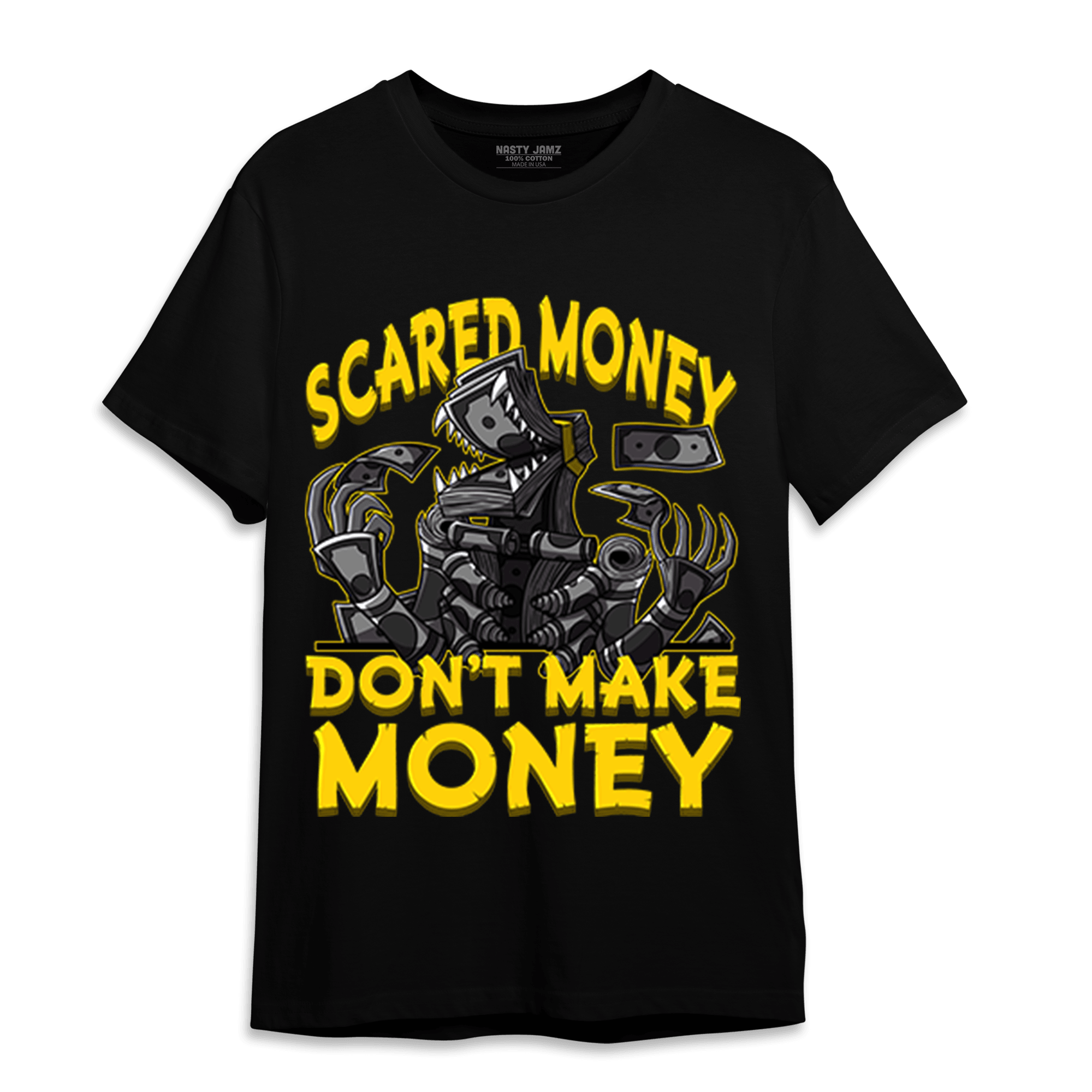 Thunder 4s T Shirt Match Scared Moneyy - NastyJamz
