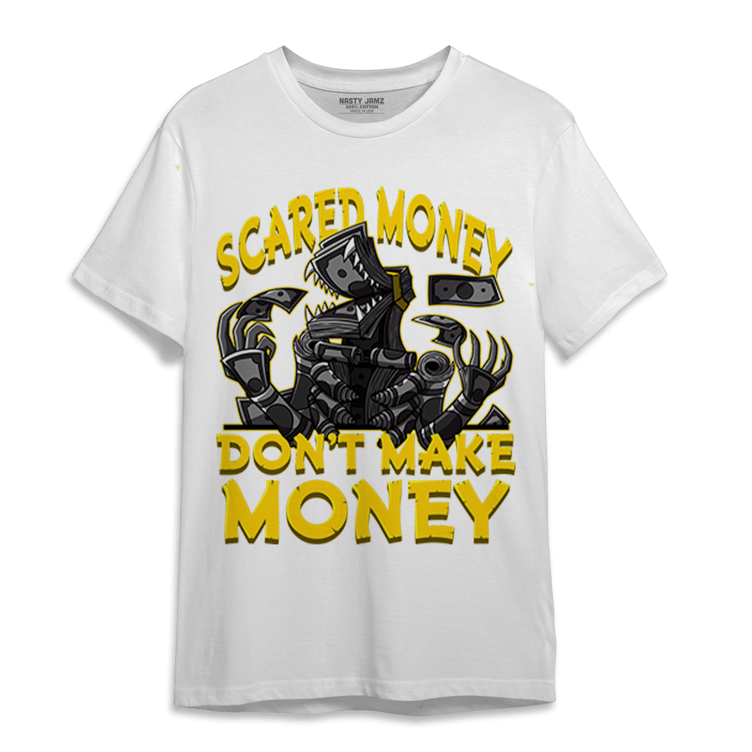 Thunder 4s T Shirt Match Scared Moneyy - NastyJamz