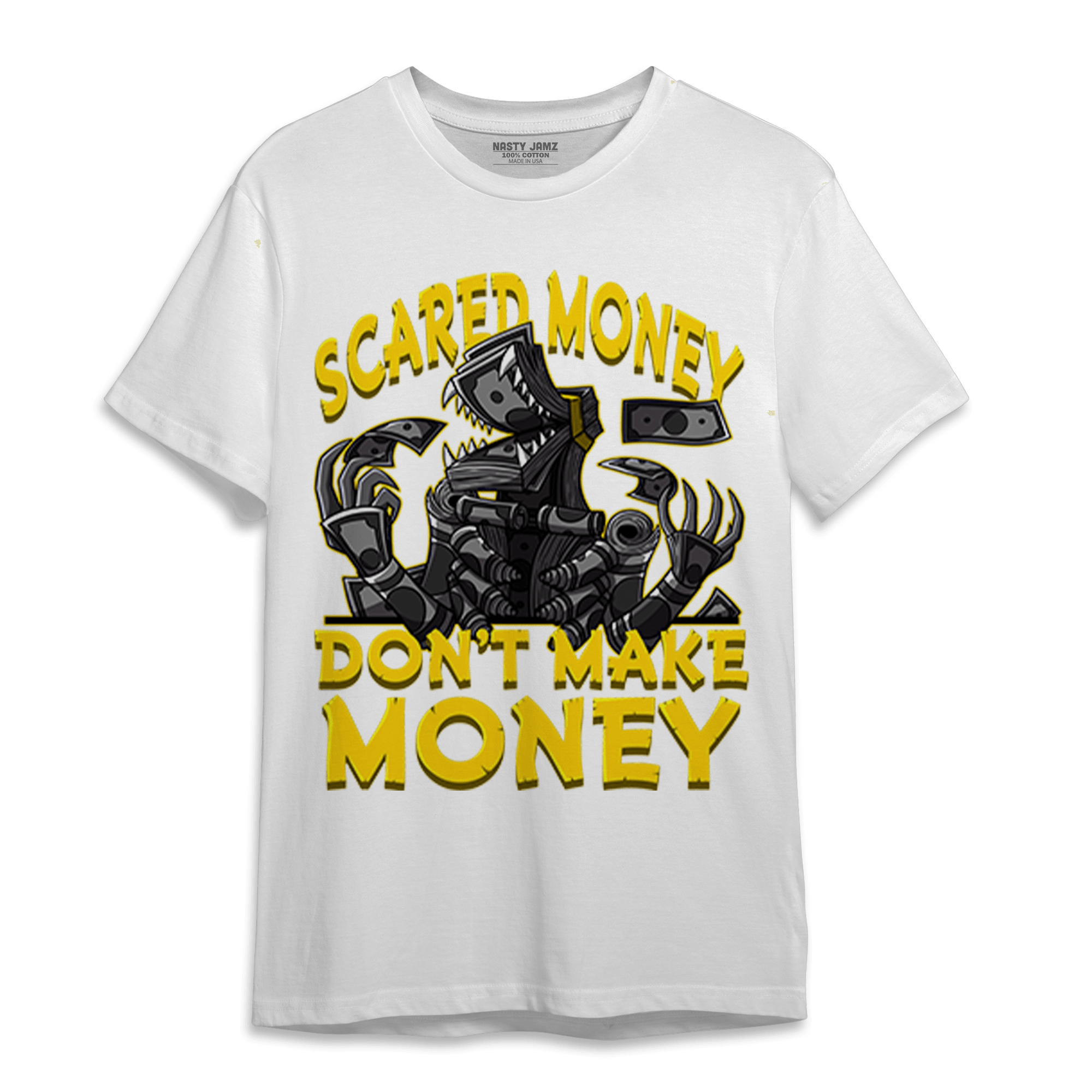 Thunder 4s T Shirt Match Scared Moneyy - NastyJamz