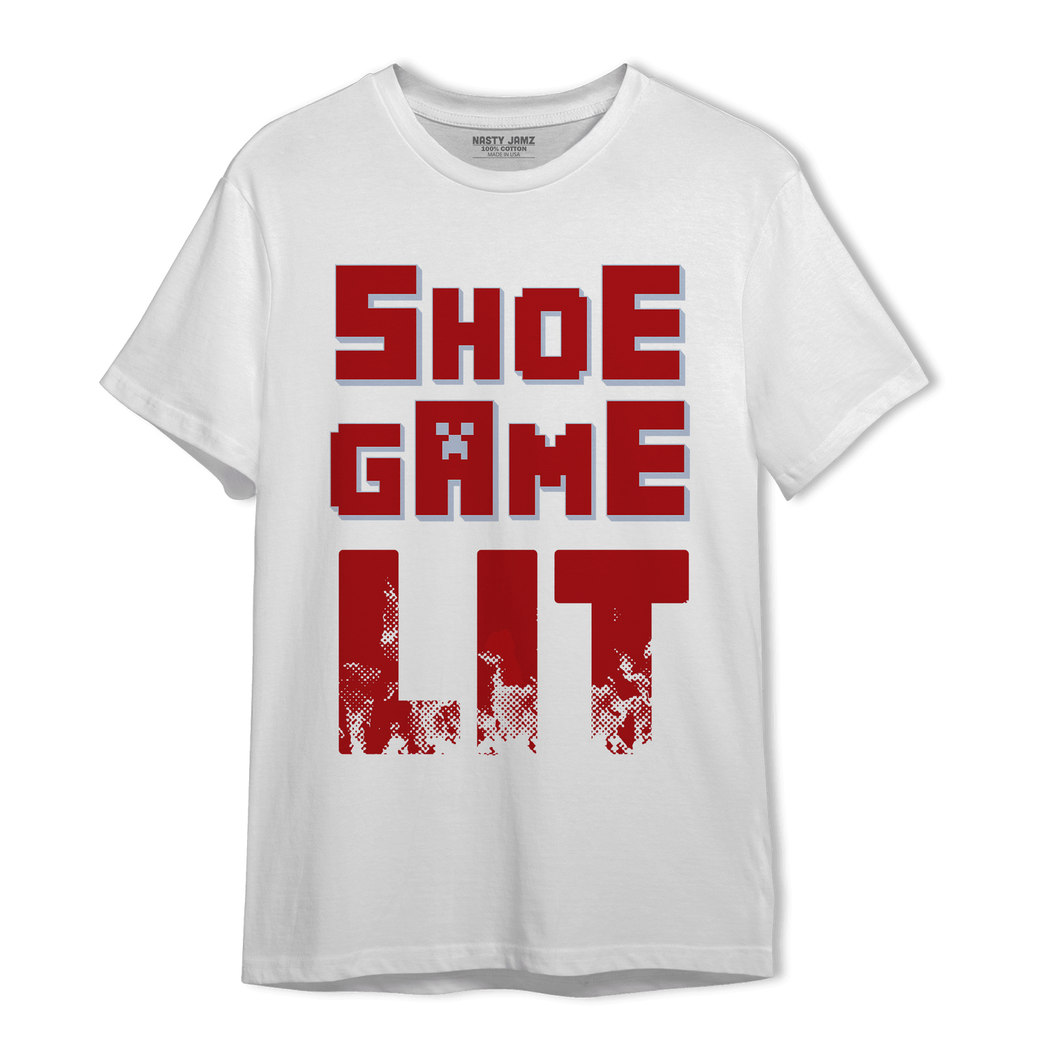 Cherry 11s T Shirt Match Shoe Game Lit - NastyJamz