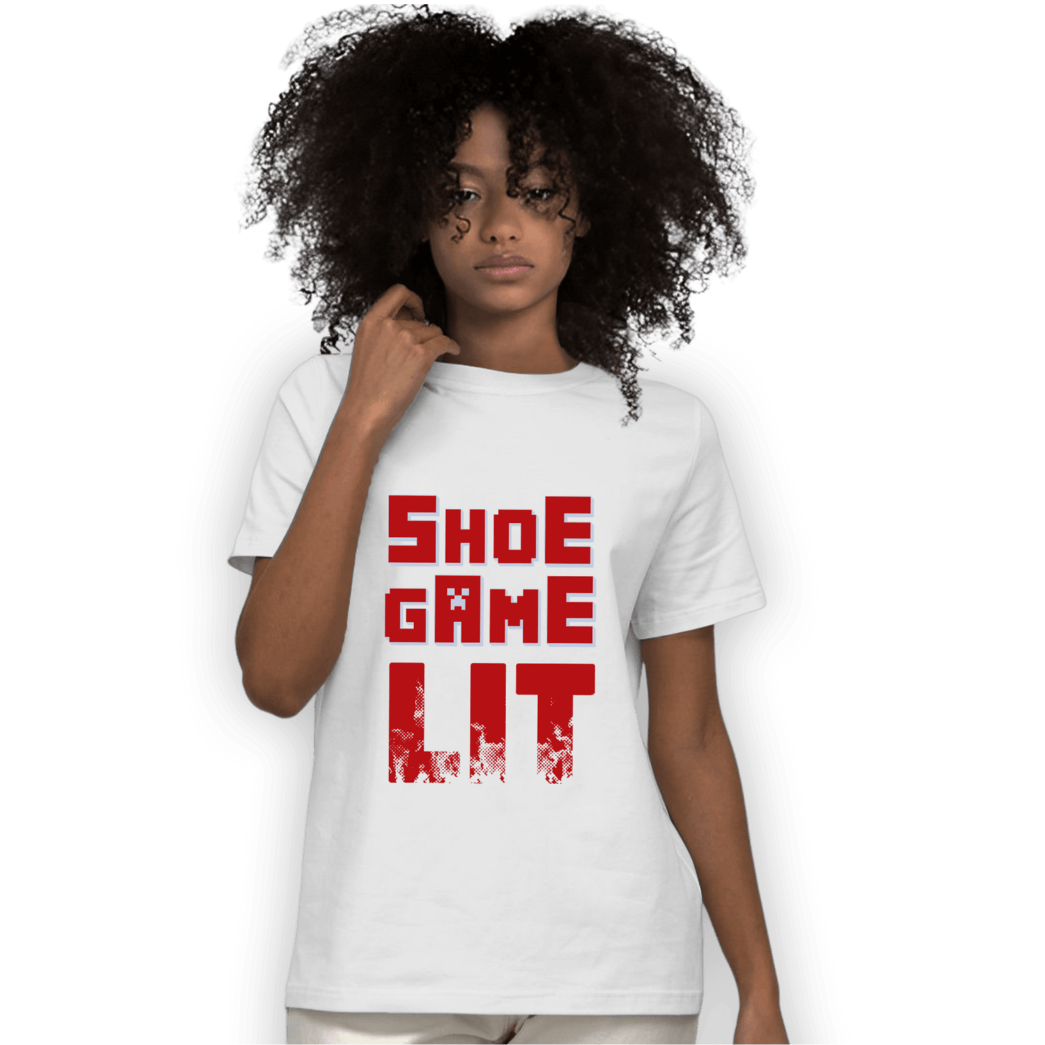 Cherry 11s T Shirt Match Shoe Game Lit - NastyJamz