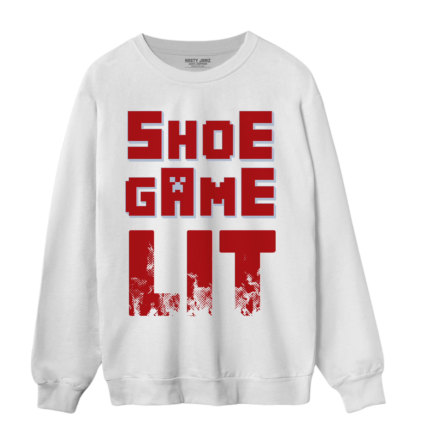 Cherry 11s Sweatshirt Match Shoe Game Lit - NastyJamz
