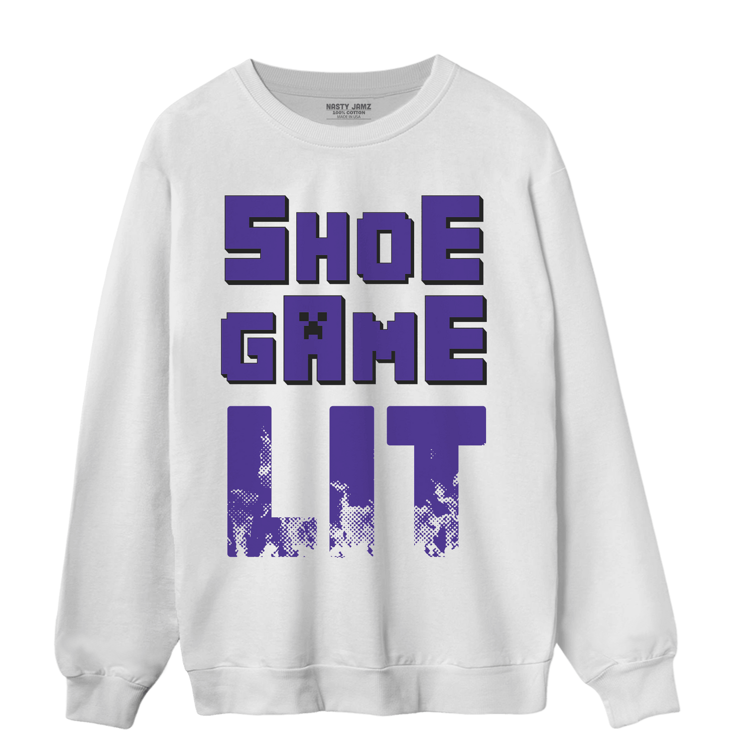 Field Purple 12s Sweatshirt Match Shoe Game Lit - NastyJamz