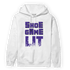 Field Purple 12s Hoodie Match Shoe Game Lit - NastyJamz