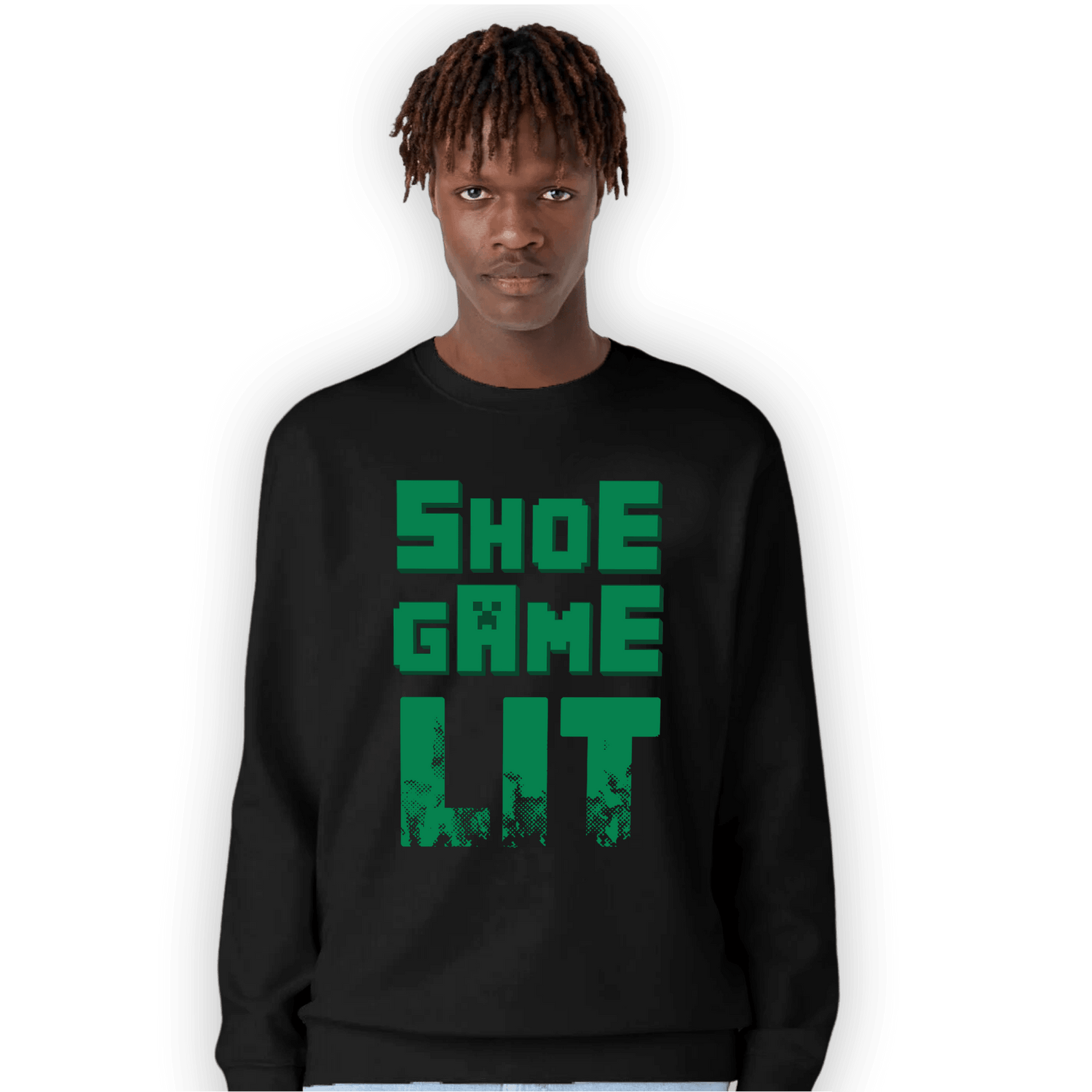 Celtic Lucky Green 1s Sweatshirt Match Shoe Game Lit - NastyJamz