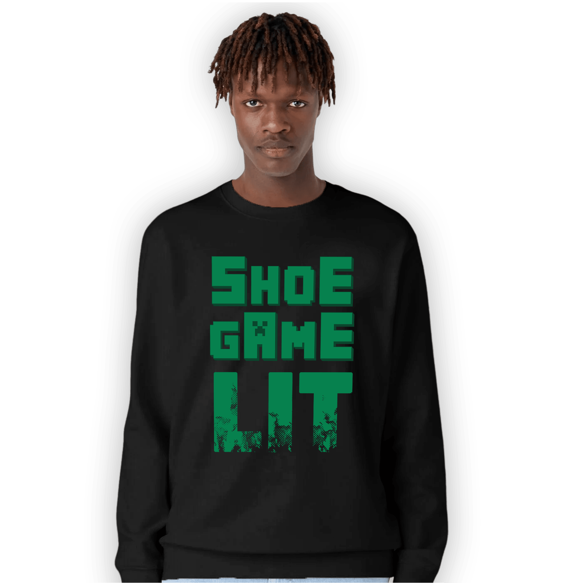 Celtic Lucky Green 1s Sweatshirt Match Shoe Game Lit - NastyJamz