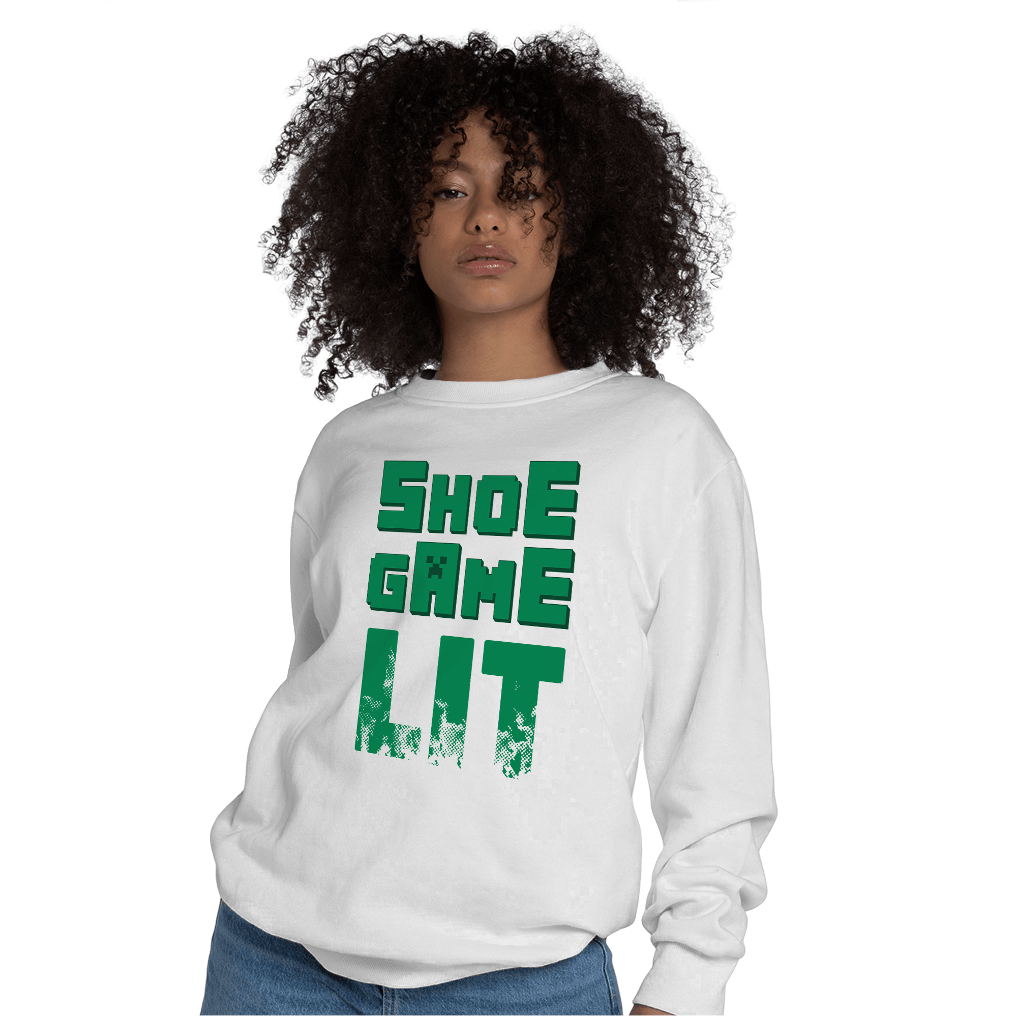 Celtic Lucky Green 1s Sweatshirt Match Shoe Game Lit - NastyJamz