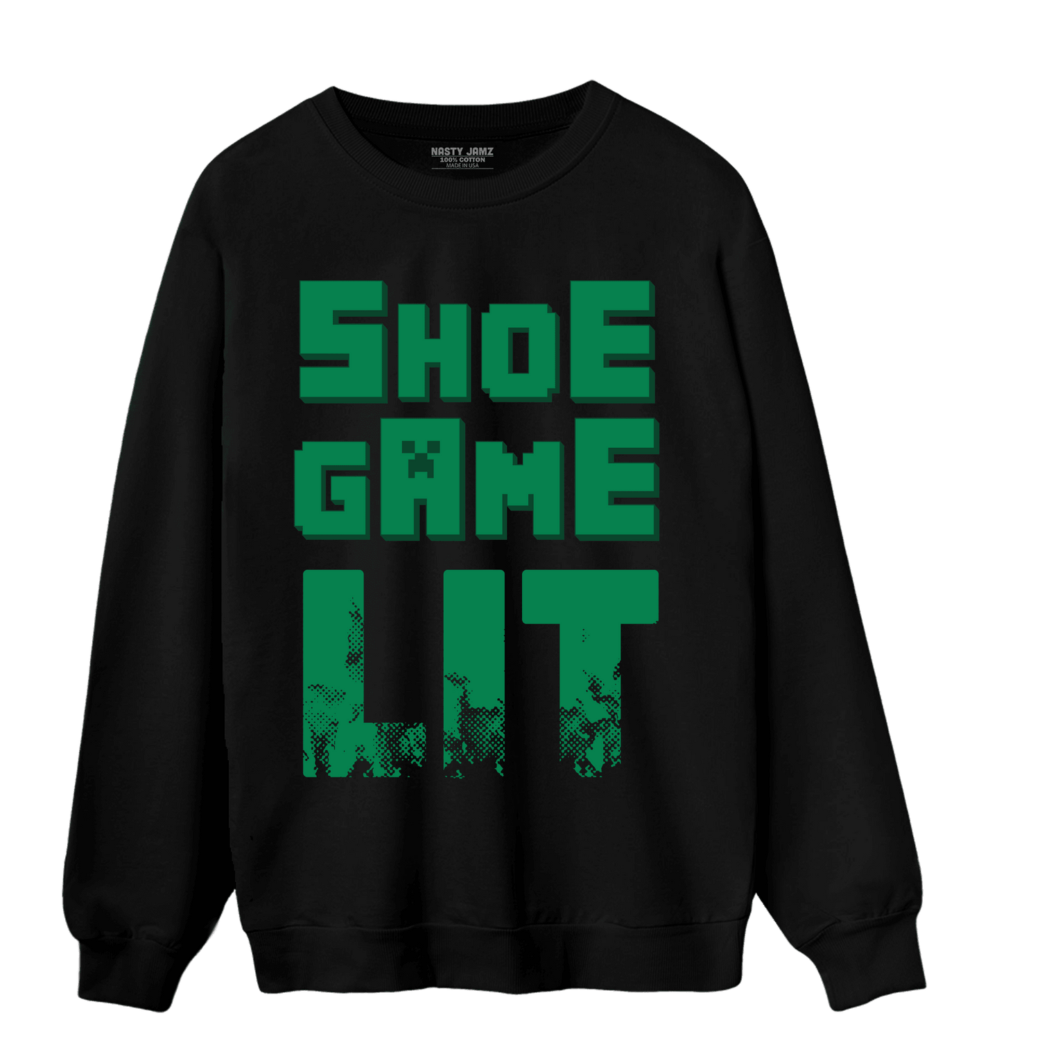 Celtic Lucky Green 1s Sweatshirt Match Shoe Game Lit - NastyJamz