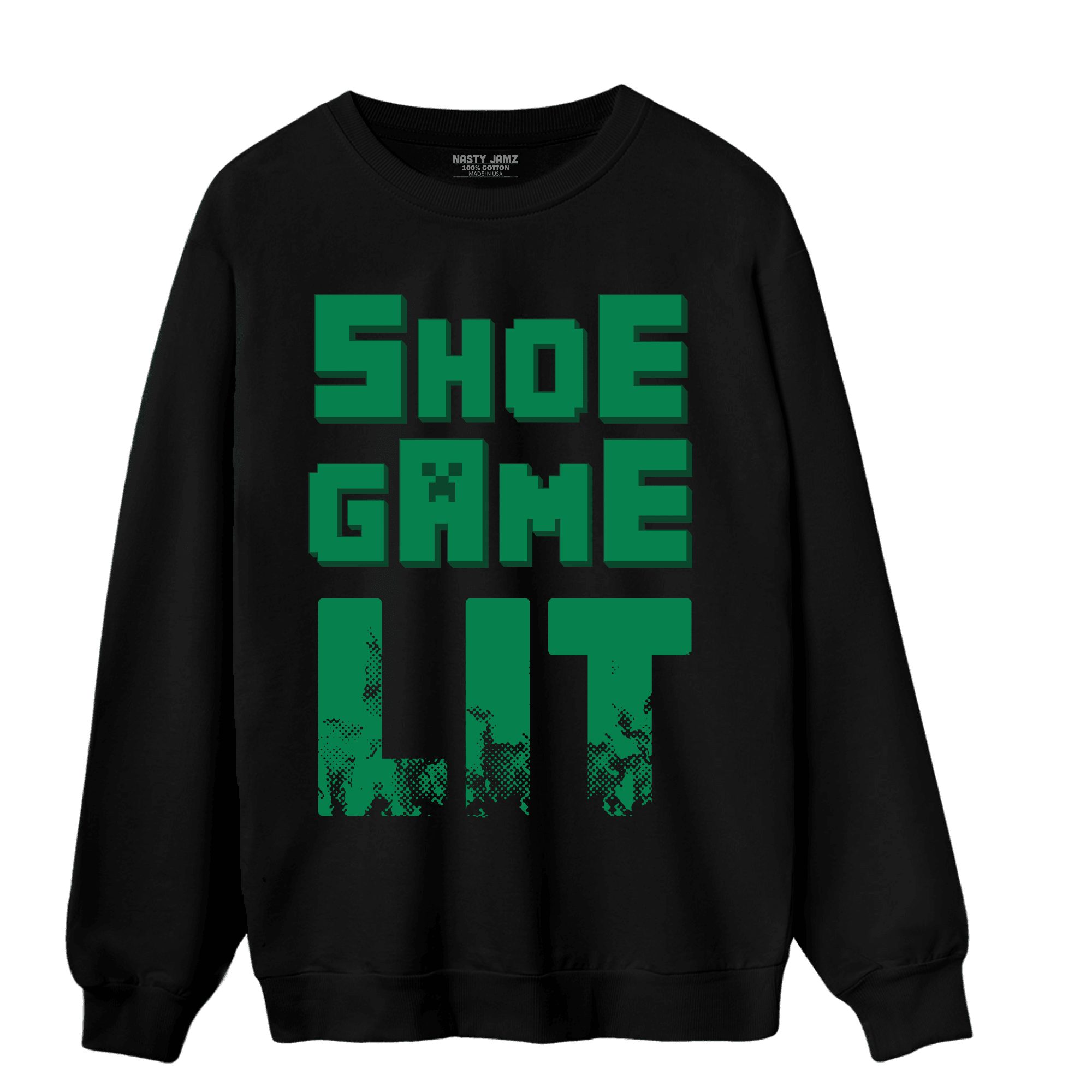 Celtic Lucky Green 1s Sweatshirt Match Shoe Game Lit - NastyJamz