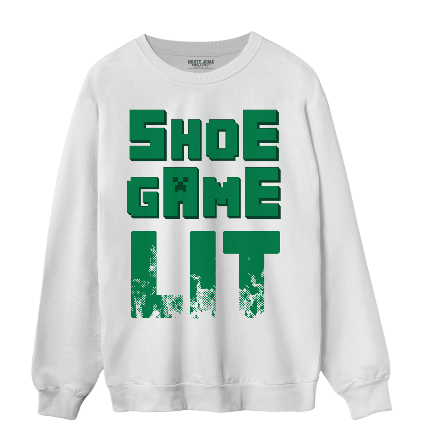 Celtic Lucky Green 1s Sweatshirt Match Shoe Game Lit - NastyJamz