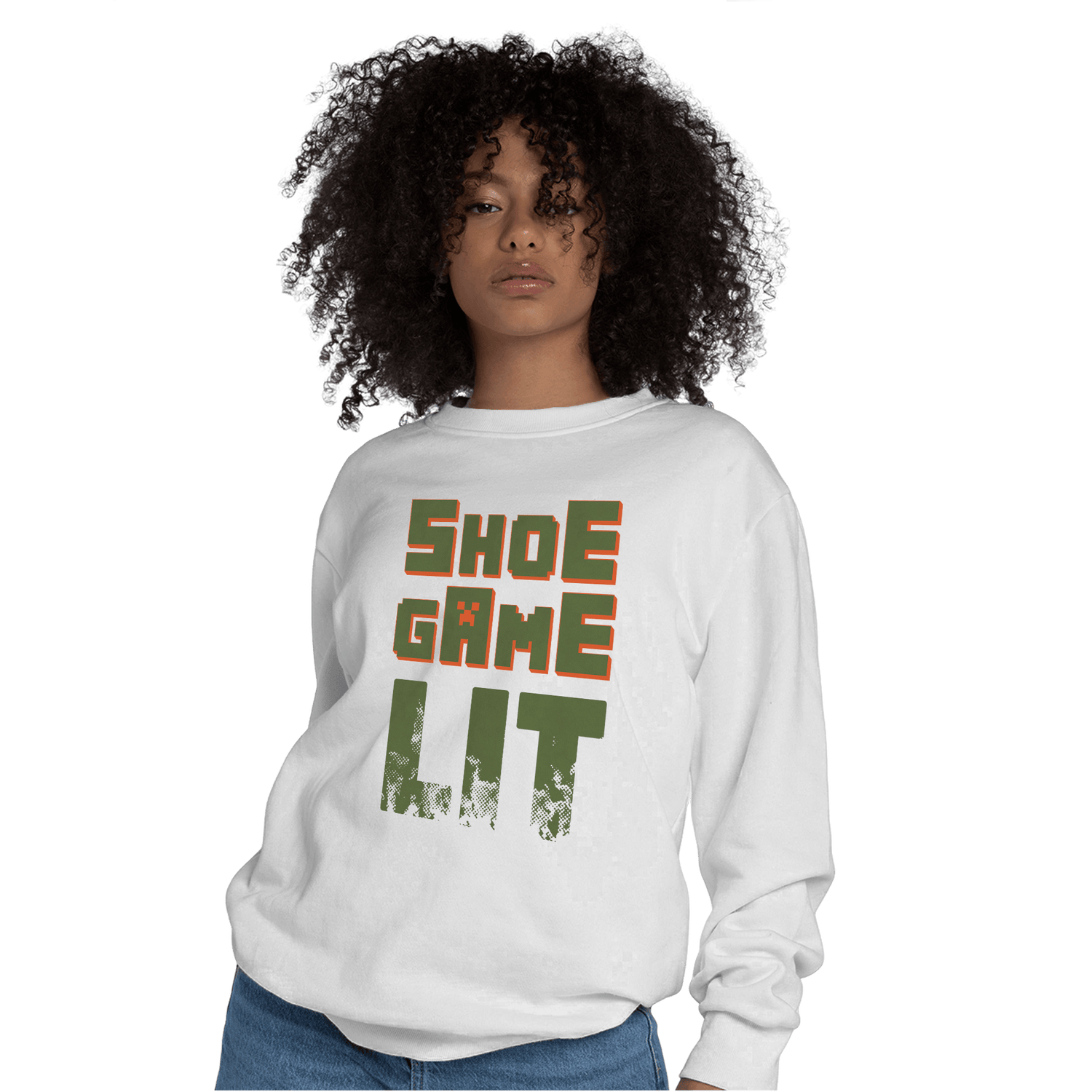 High OG Celadon 1s Sweatshirt Match Shoe Game Lit - NastyJamz