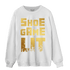 Mid SE Black Gold 1s Sweatshirt Match Shoe Game Lit - NastyJamz