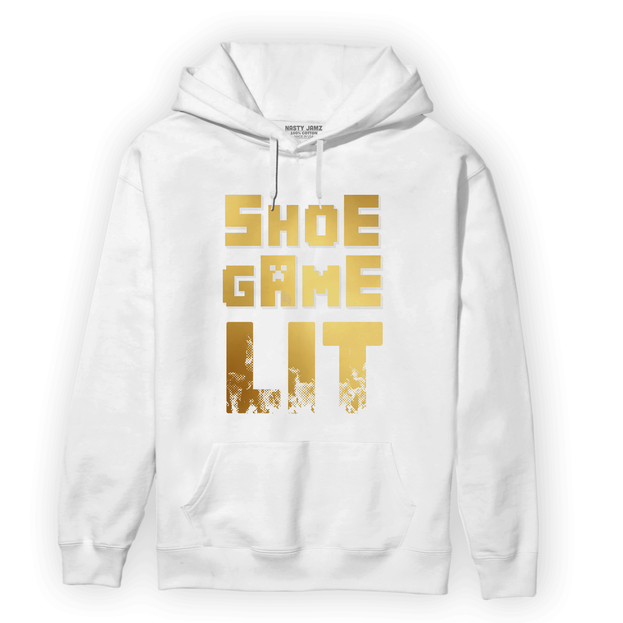 Mid SE Black Gold 1s Hoodie Match Shoe Game Lit - NastyJamz