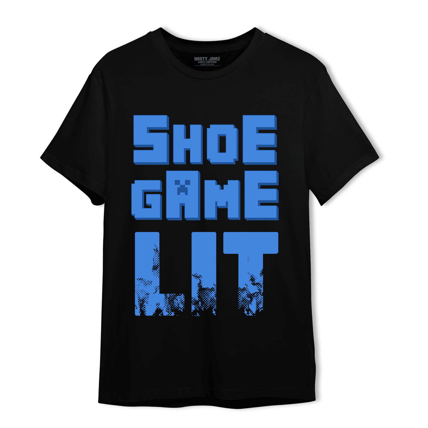 University Blue Toe 1s T Shirt Match Shoe Game Lit - NastyJamz