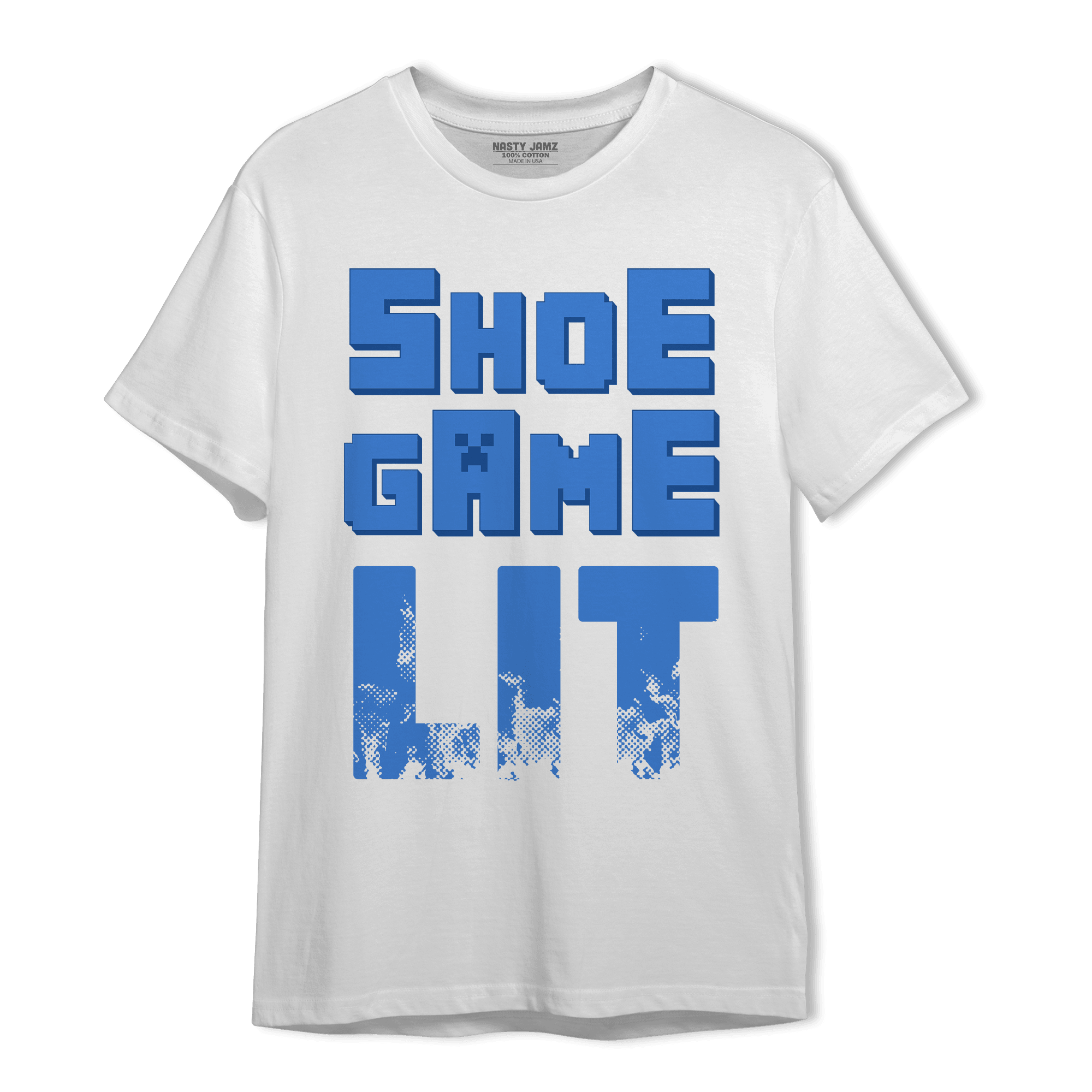 University Blue Toe 1s T Shirt Match Shoe Game Lit - NastyJamz