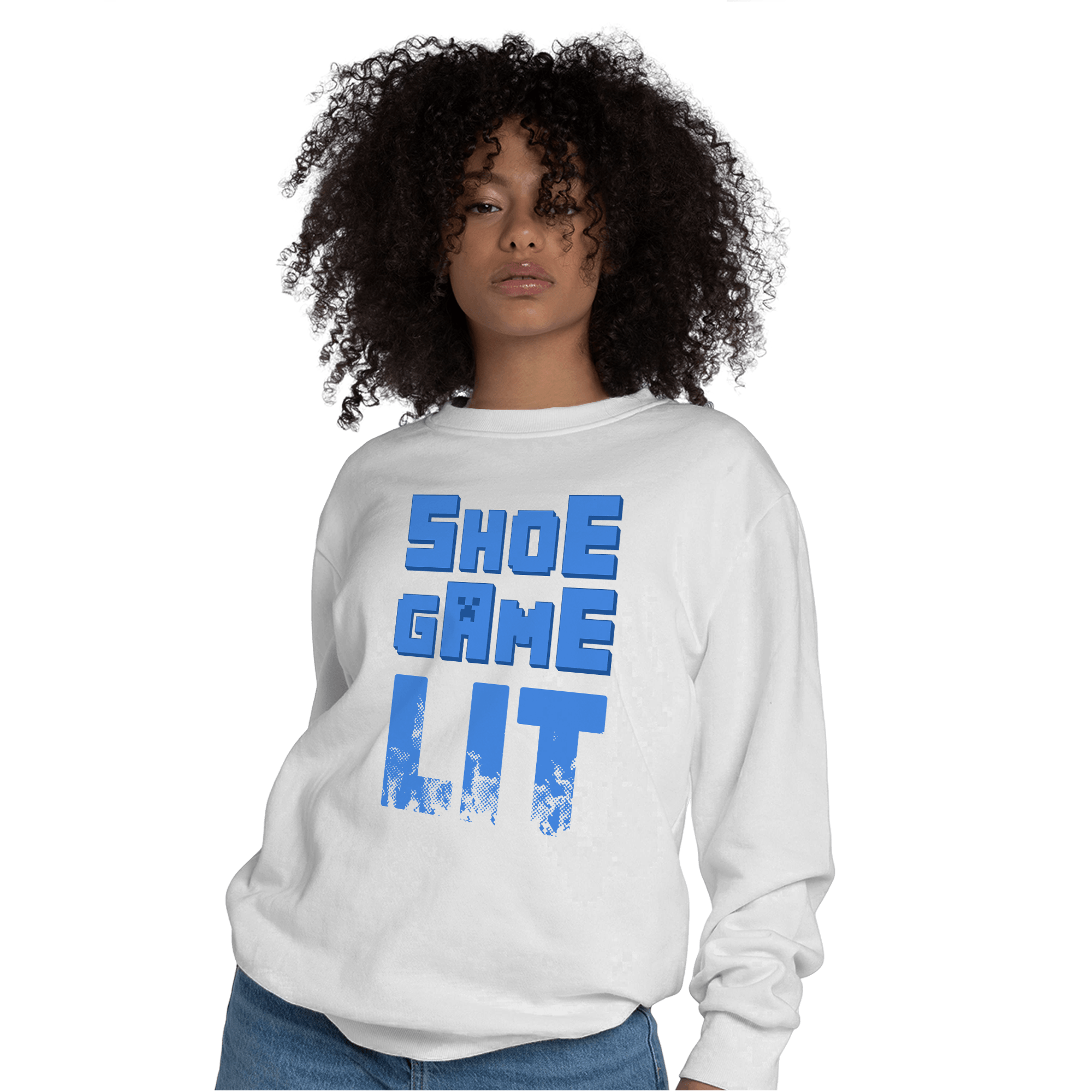 University Blue Toe 1s Sweatshirt Match Shoe Game Lit - NastyJamz