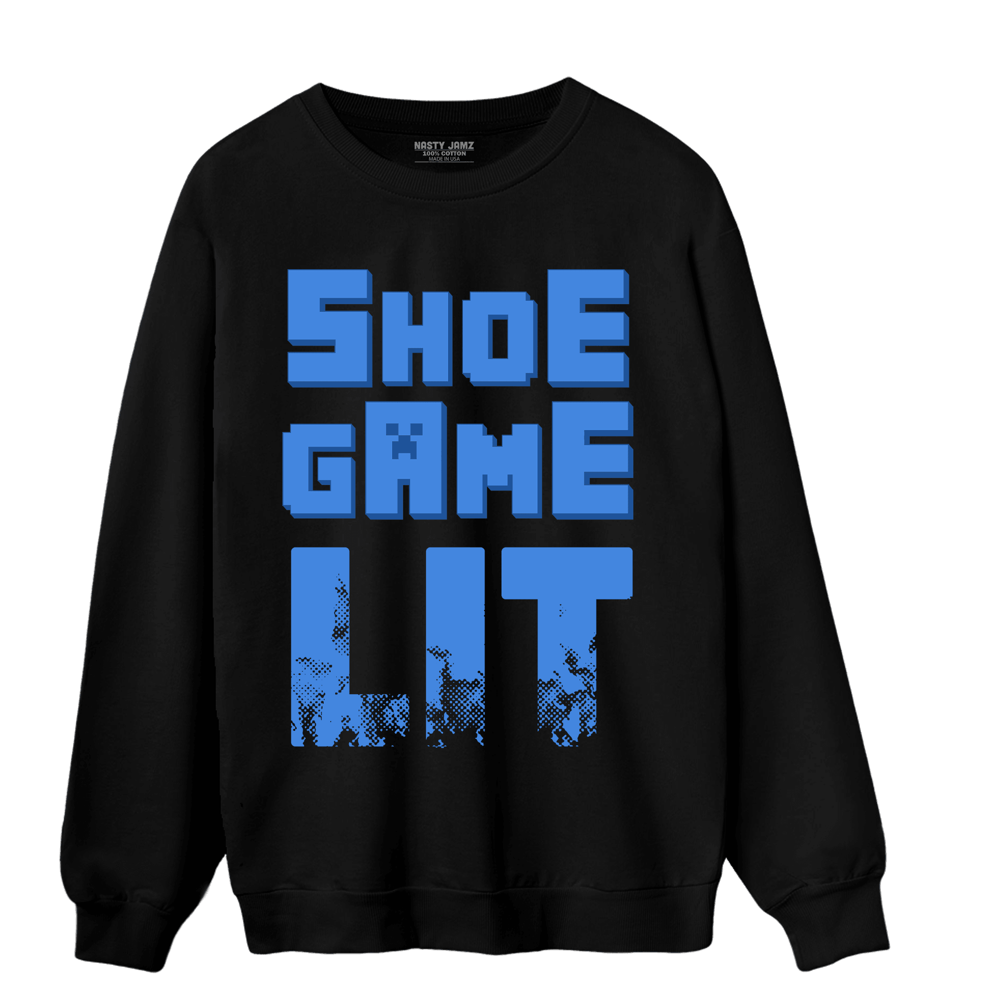 University Blue Toe 1s Sweatshirt Match Shoe Game Lit - NastyJamz