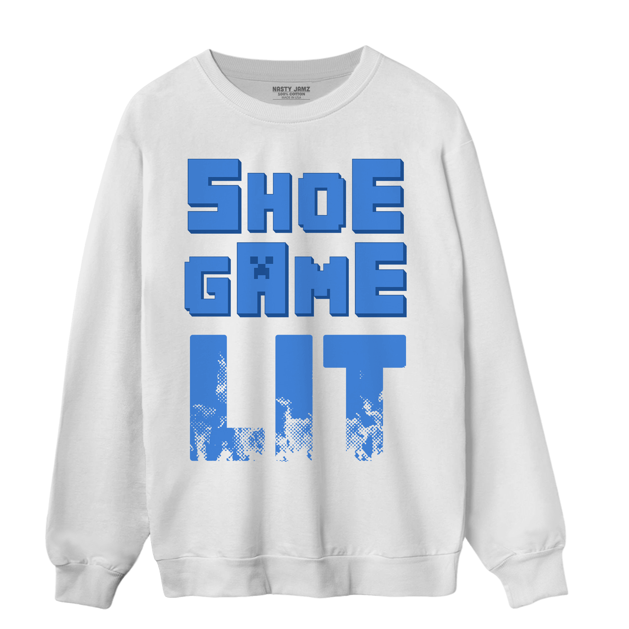 University Blue Toe 1s Sweatshirt Match Shoe Game Lit - NastyJamz