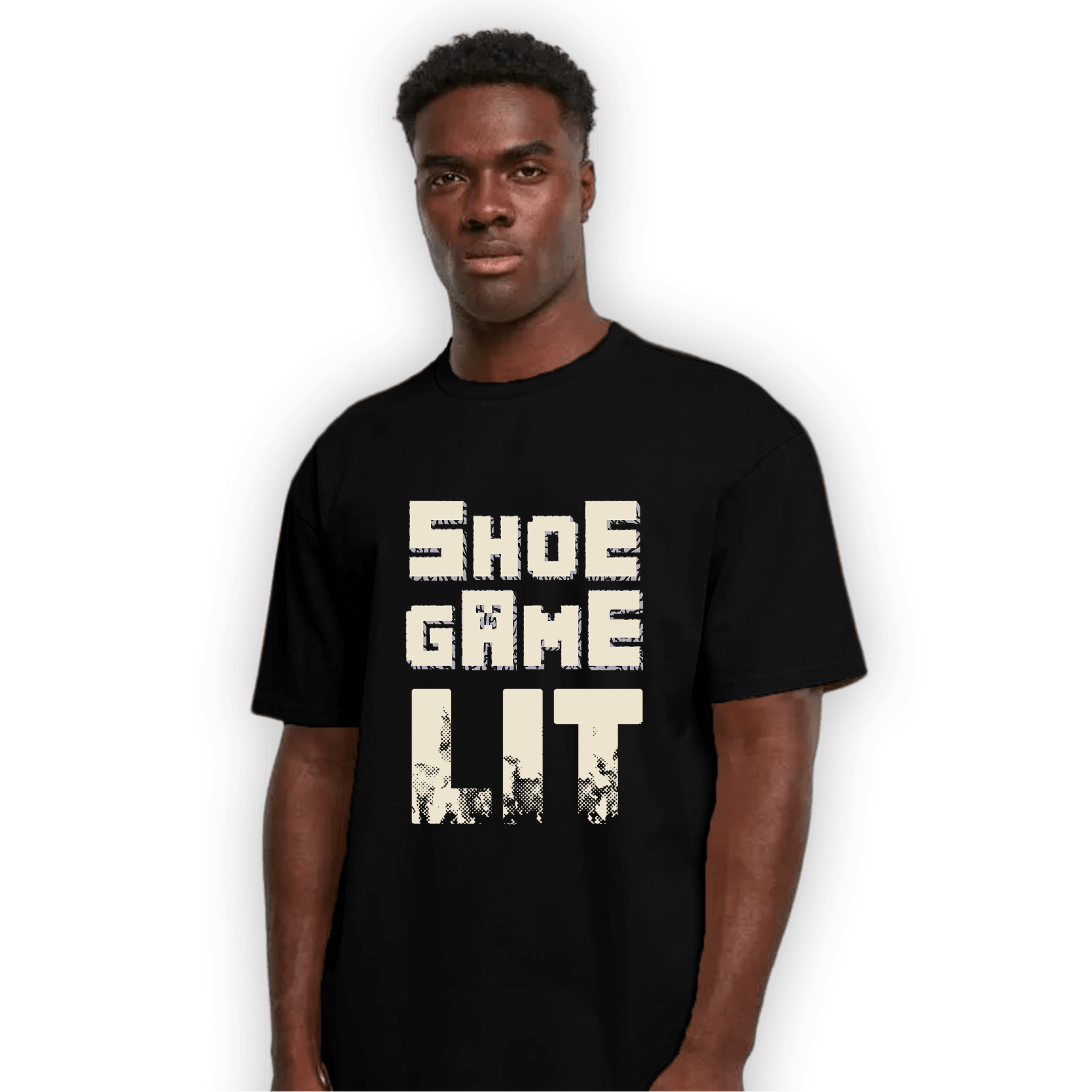 Off Noir 3s T Shirt Match Shoe Game Lit - NastyJamz
